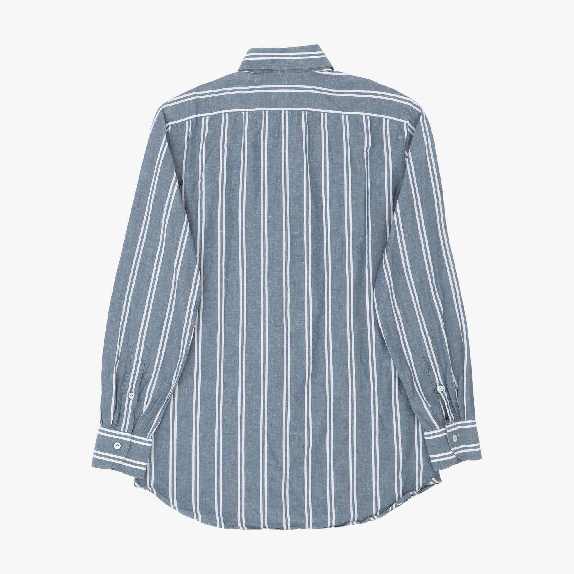 MTO Striped Japanese Chambray Shirt