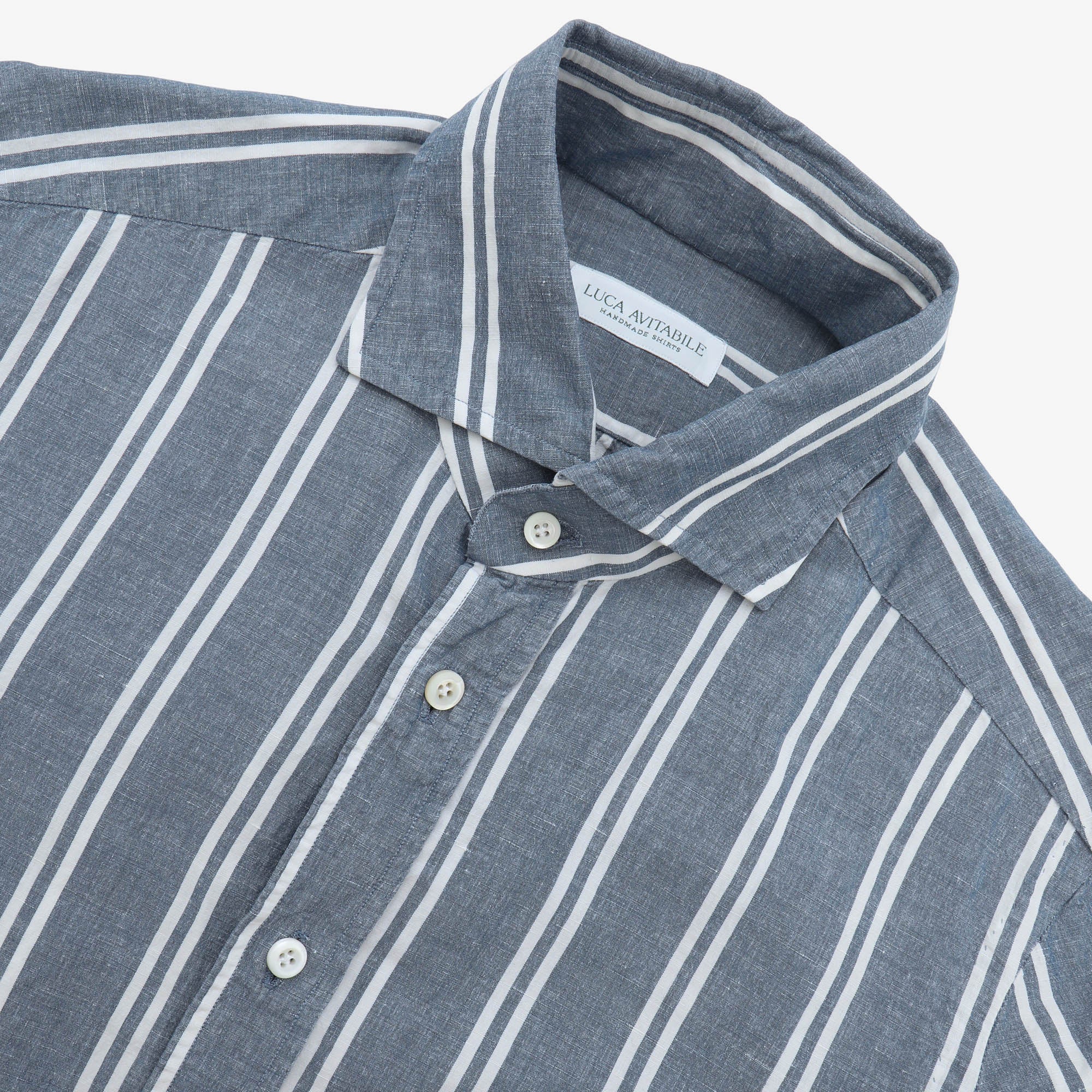 MTO Striped Japanese Chambray Shirt
