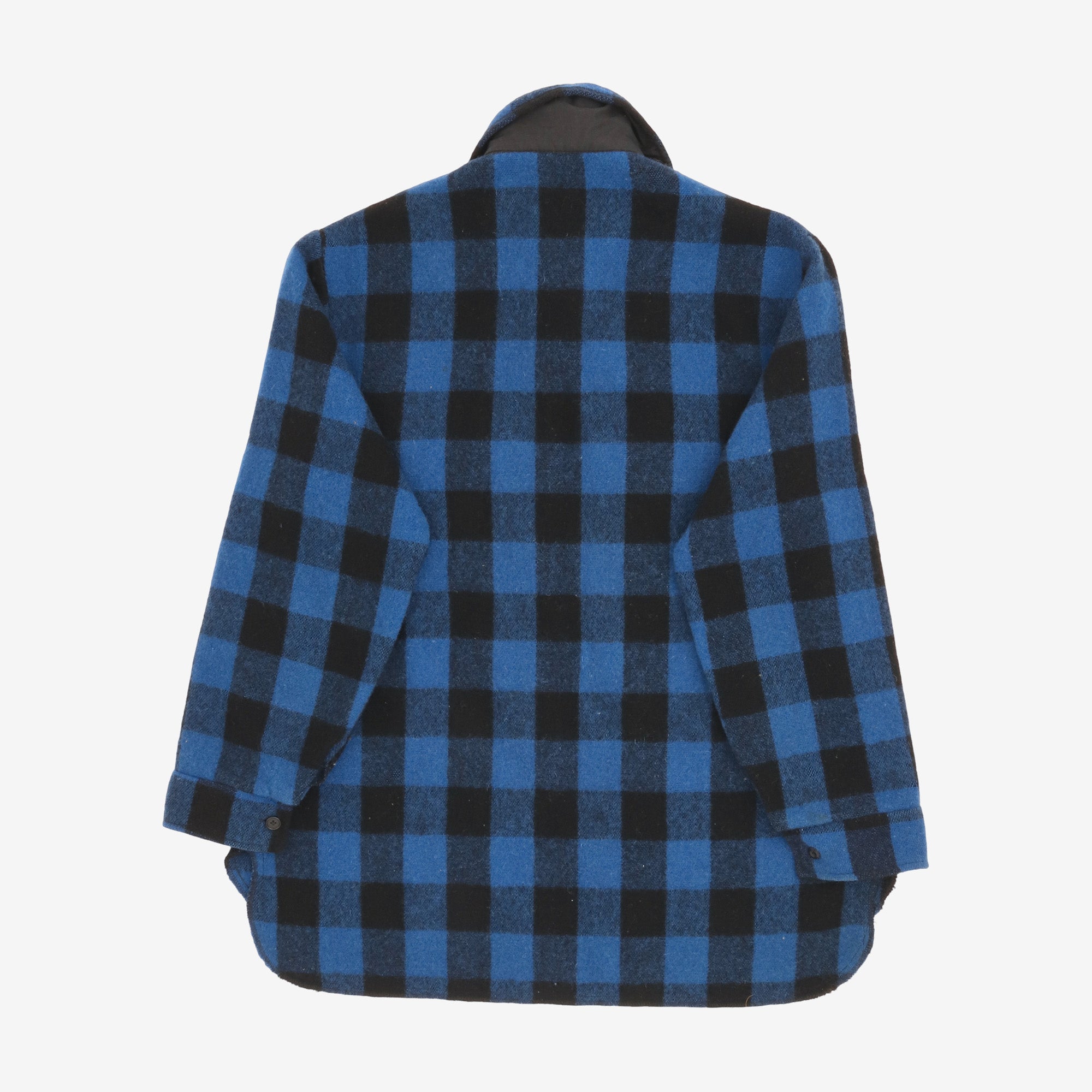 Check Wool Quater Zip Jacket