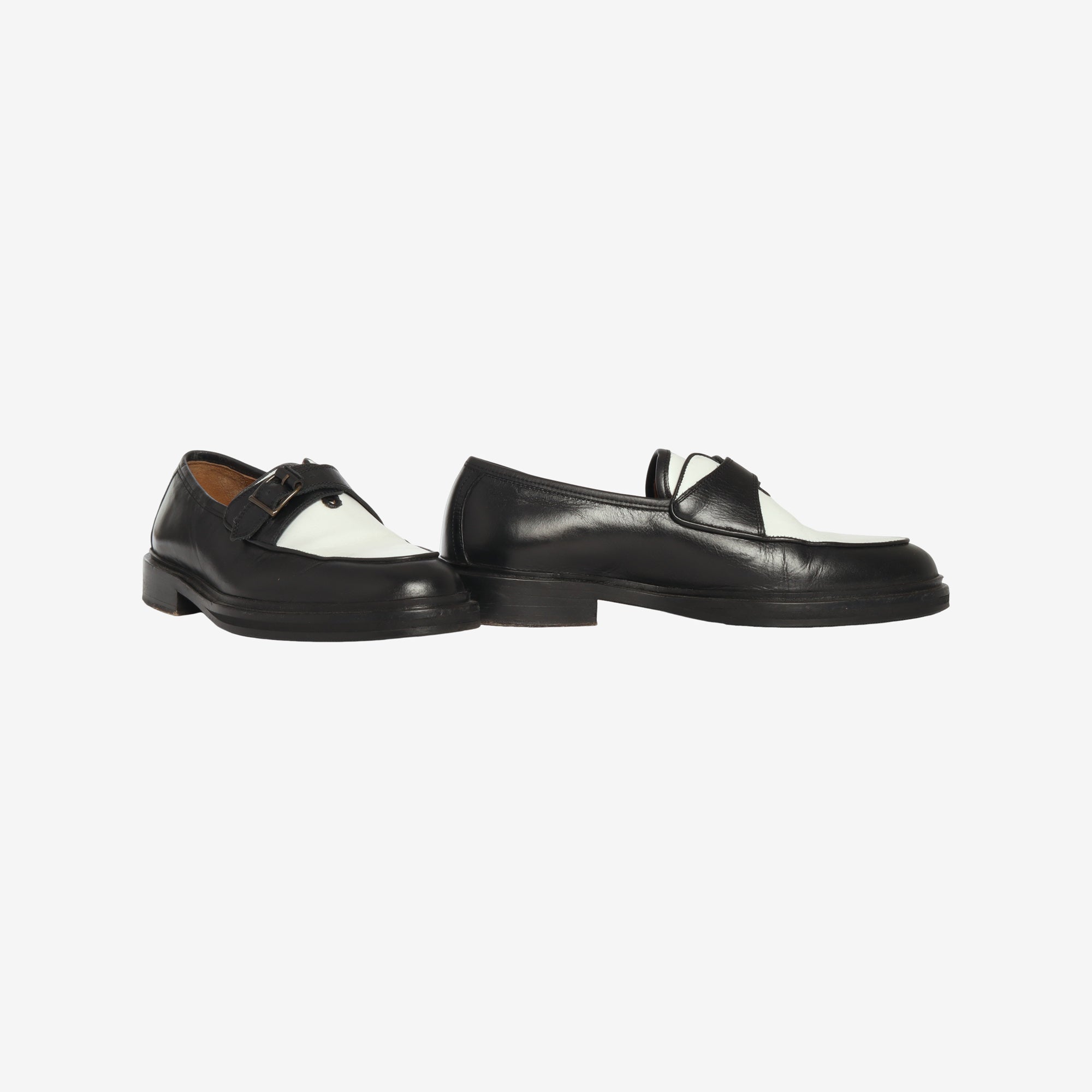 Steve Gonzalez Serge Bicolor Leather Slip Ons