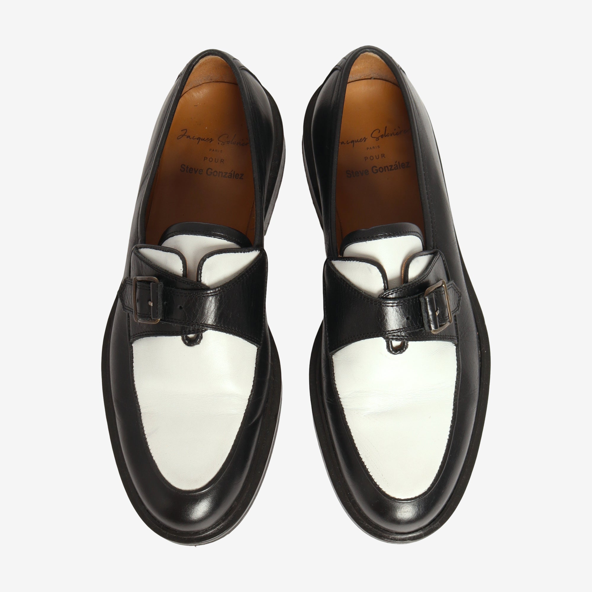 Steve Gonzalez Serge Bicolor Leather Slip Ons