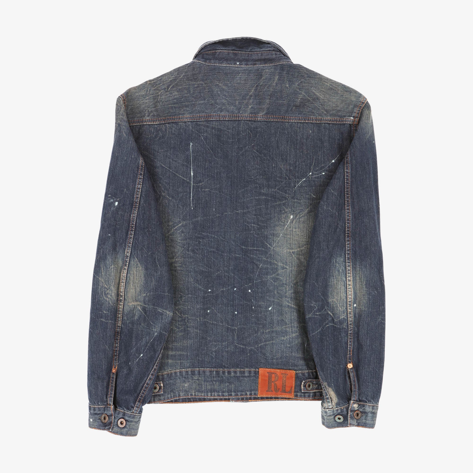 Vintage Paint Splattered Denim Jacket