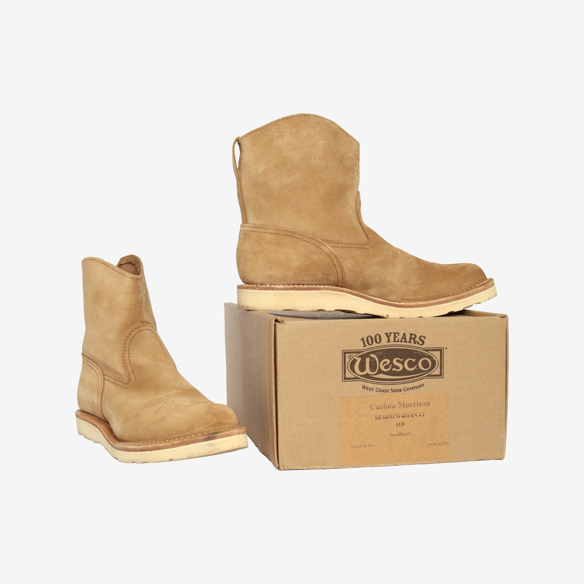 Iron Heart Rough Out Pull Up Morrison Boot