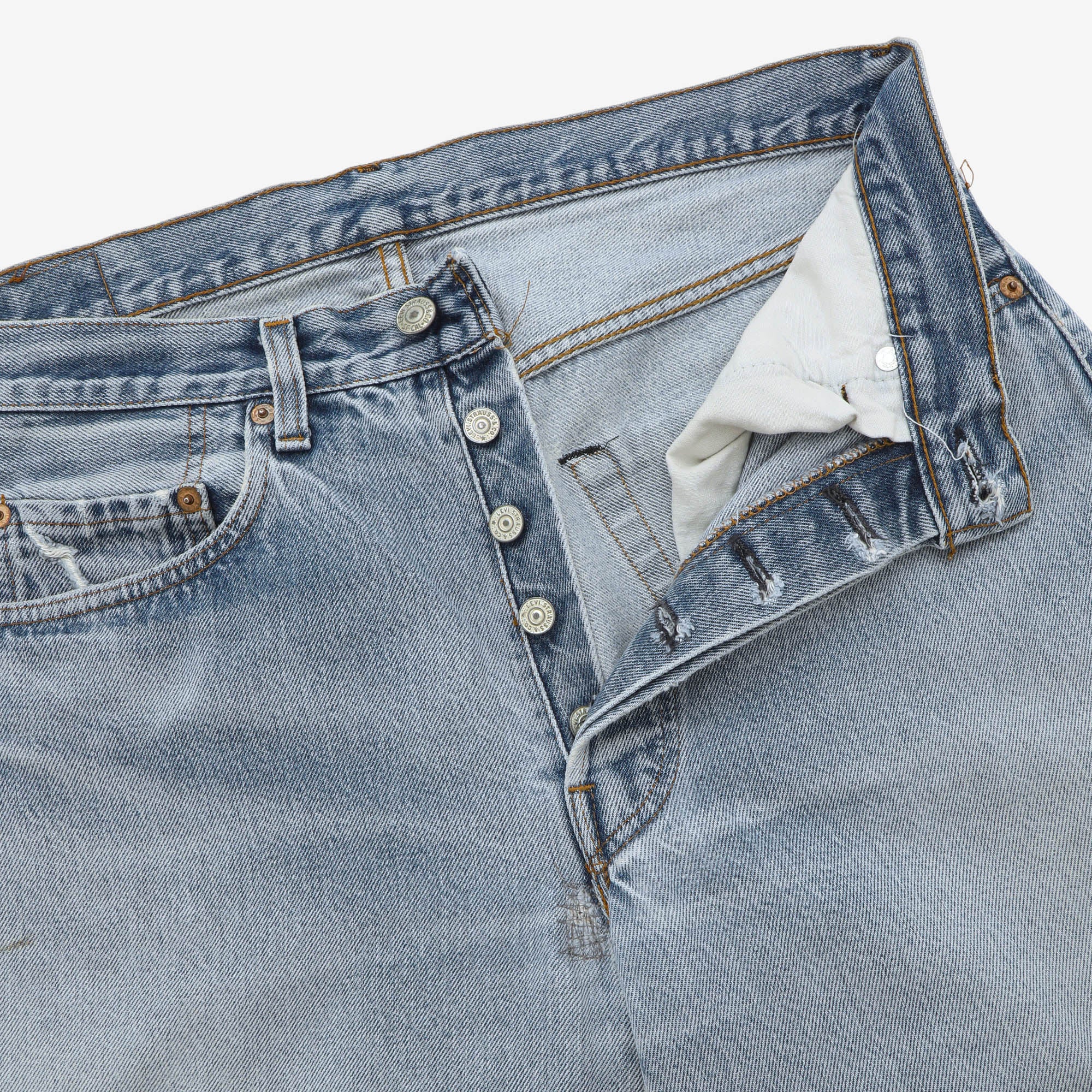 Vintage Distressed 501 Denim USA (30W X 28L)