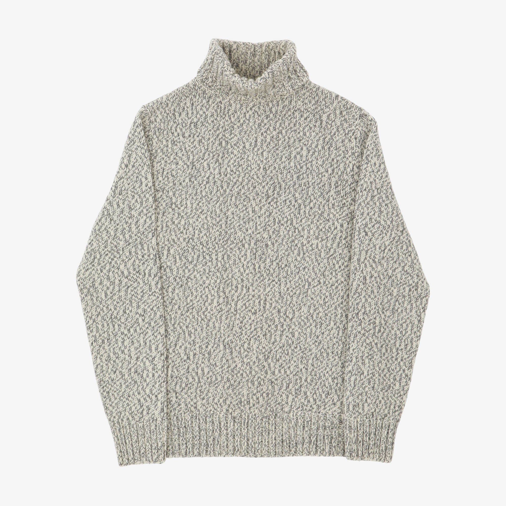 Low Gauge Marled Rollneck Sweater (Norton & Sons)