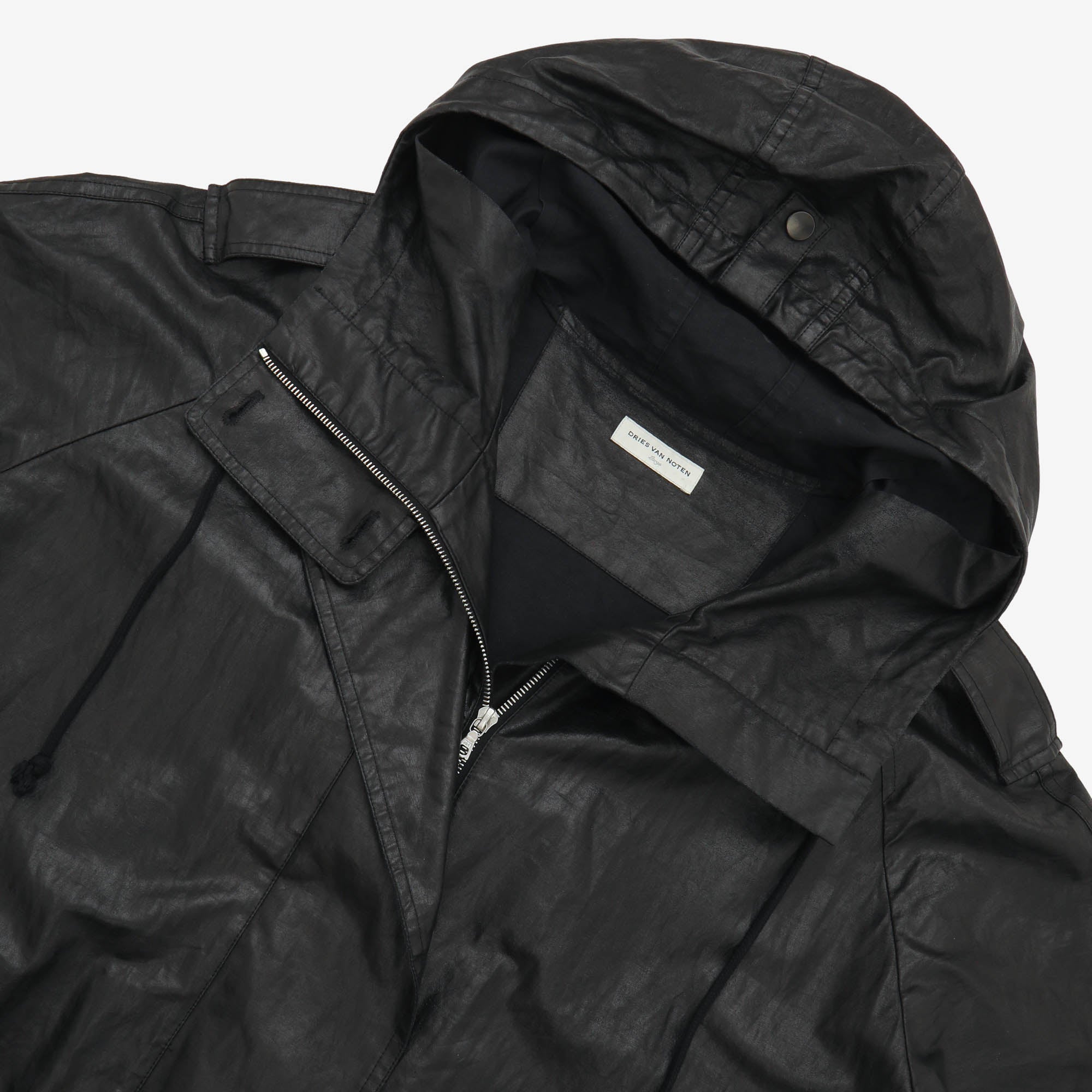 Unlined Belted Technical Parka