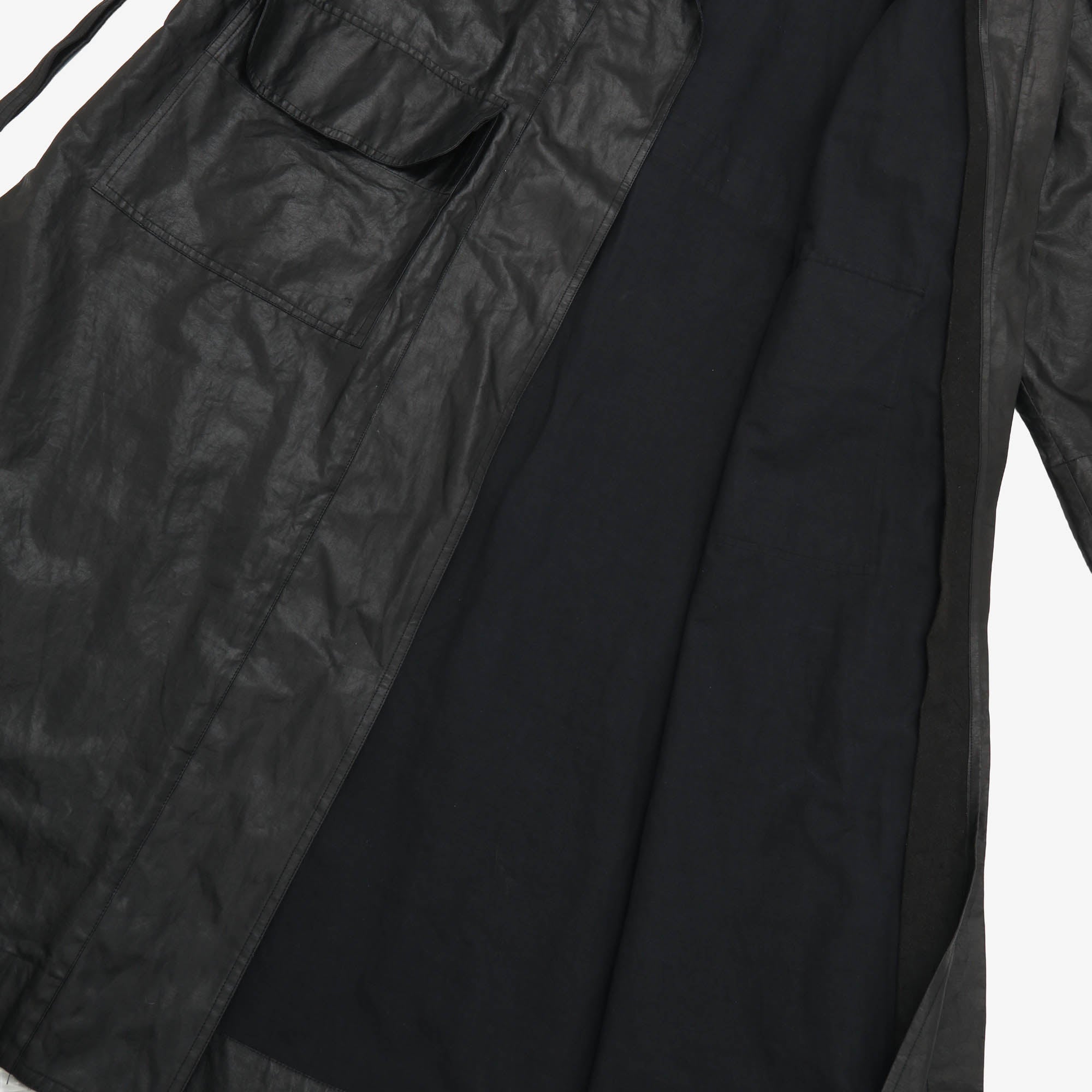 Unlined Belted Technical Parka