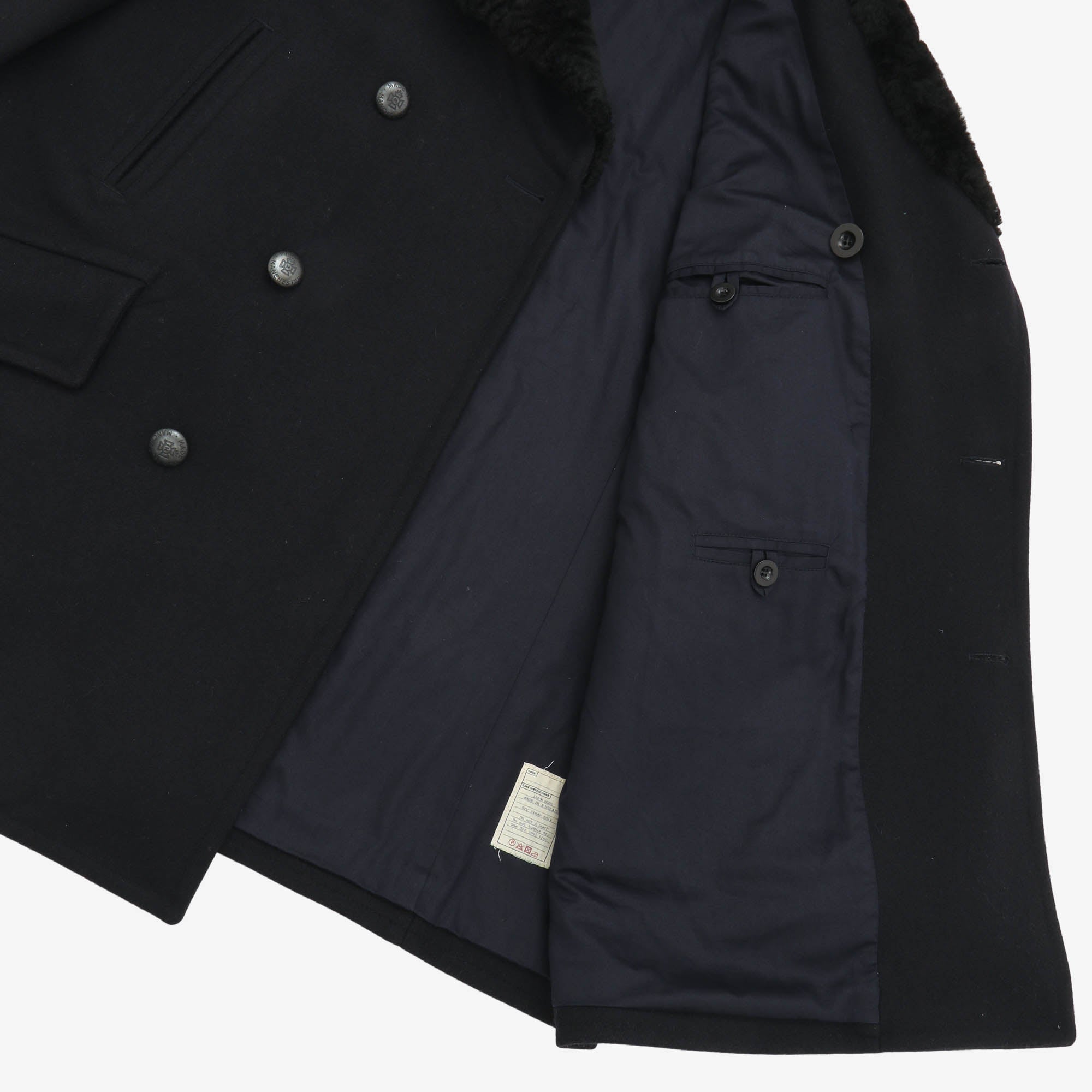 Shearling Collar Manchester Peacoat