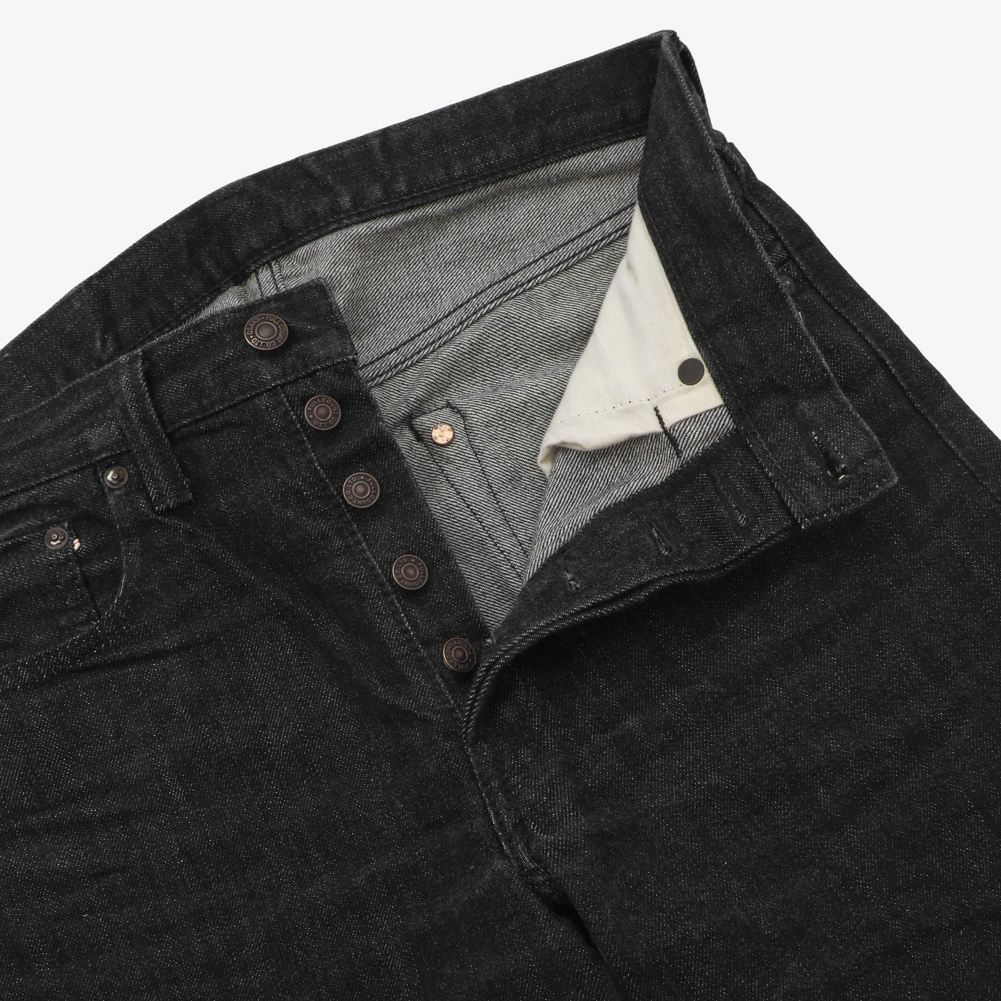 1108BK 13.7oz Slim Straight Selvedge Jeans (31W X 32.5L)
