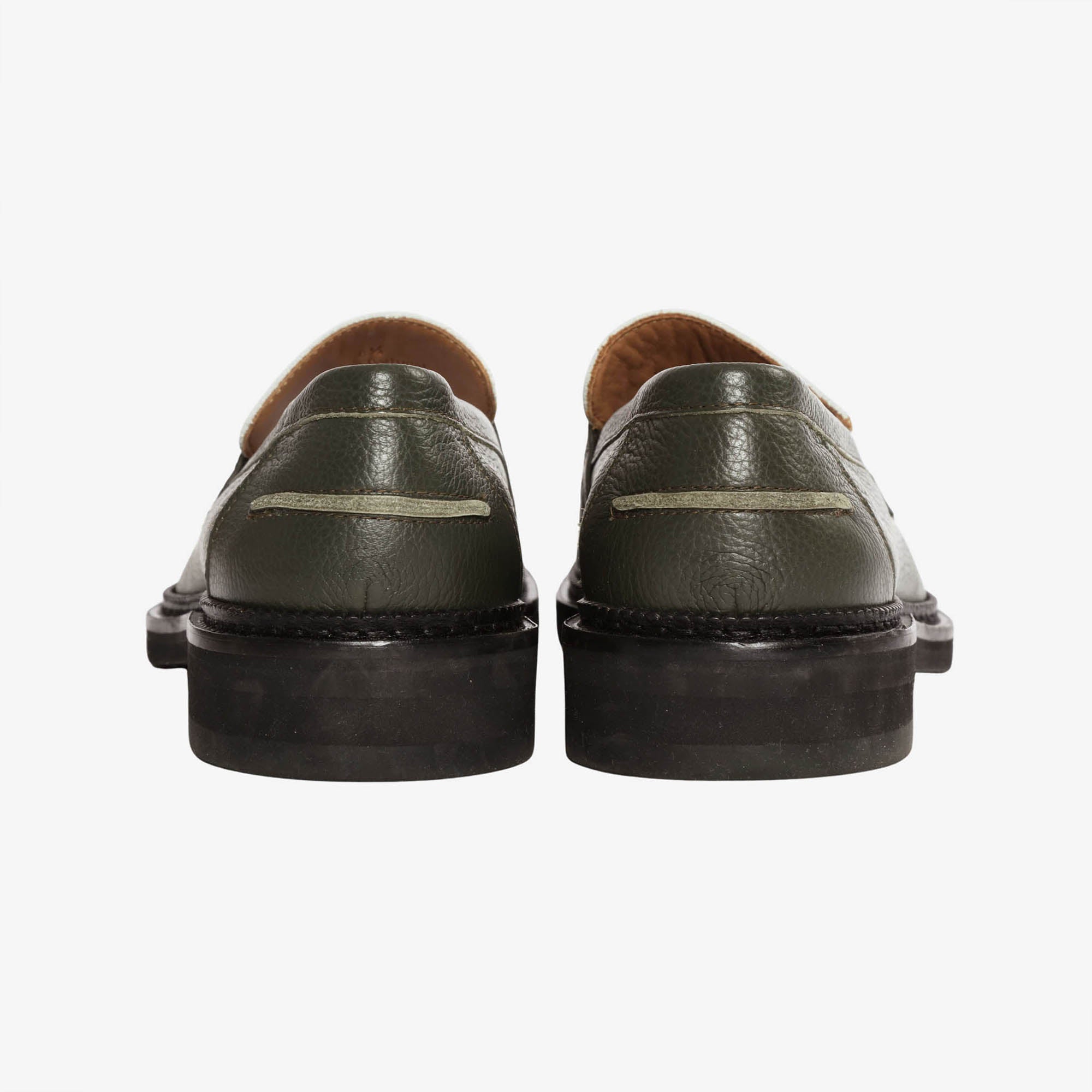 Jacques Two Tone Leather Penny Loafers