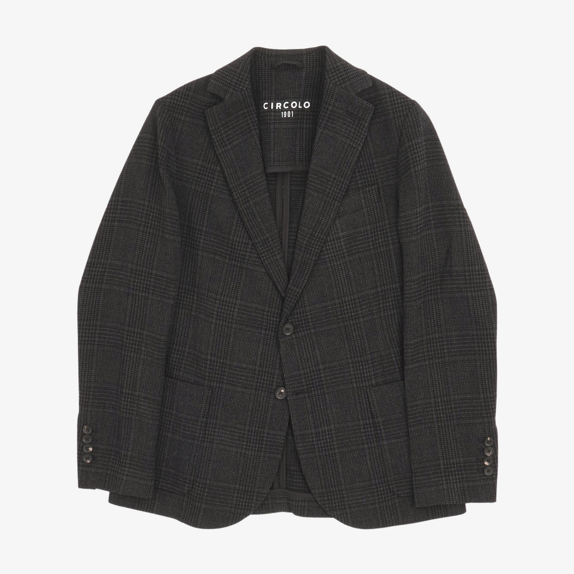 Glen Check Wool Stretch Blazer