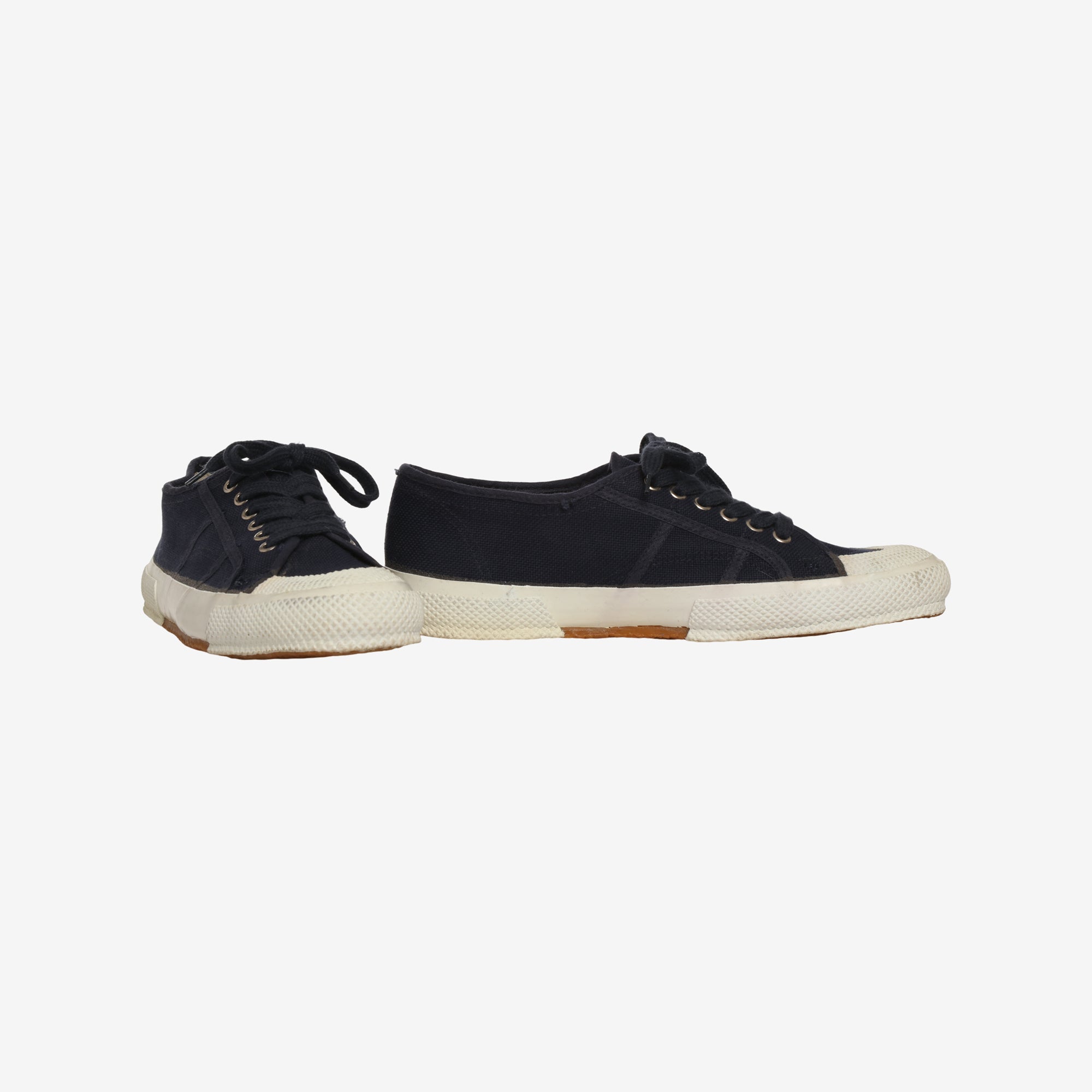 Italian Navy Canvas Deck Shoes