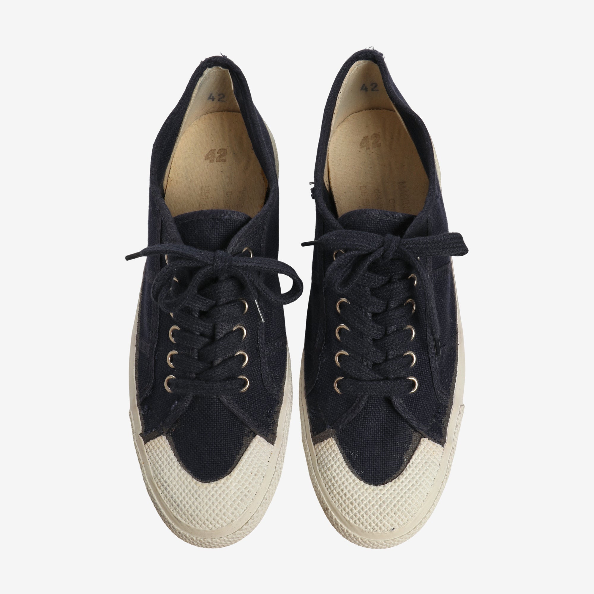Italian Navy Canvas Deck Shoes