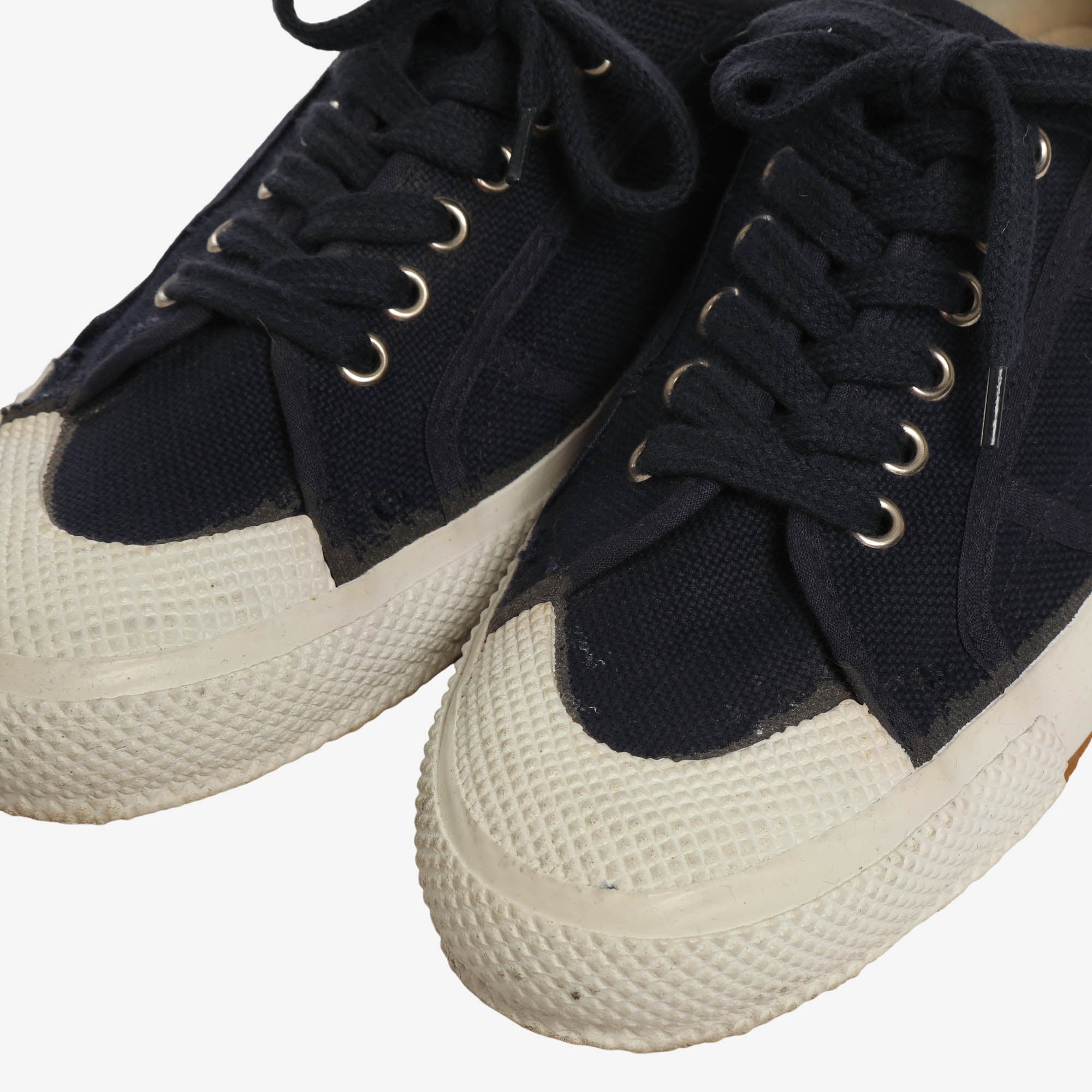 Italian Navy Canvas Deck Shoes