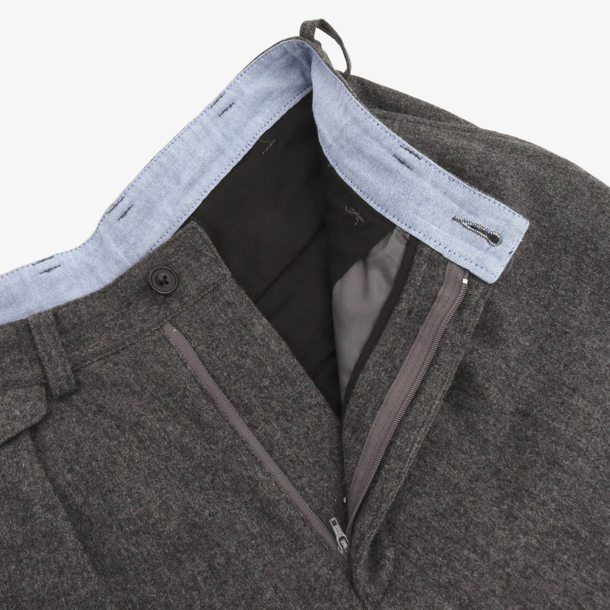2 Pleat Tapered Flannel Trousers (30W X 24L)