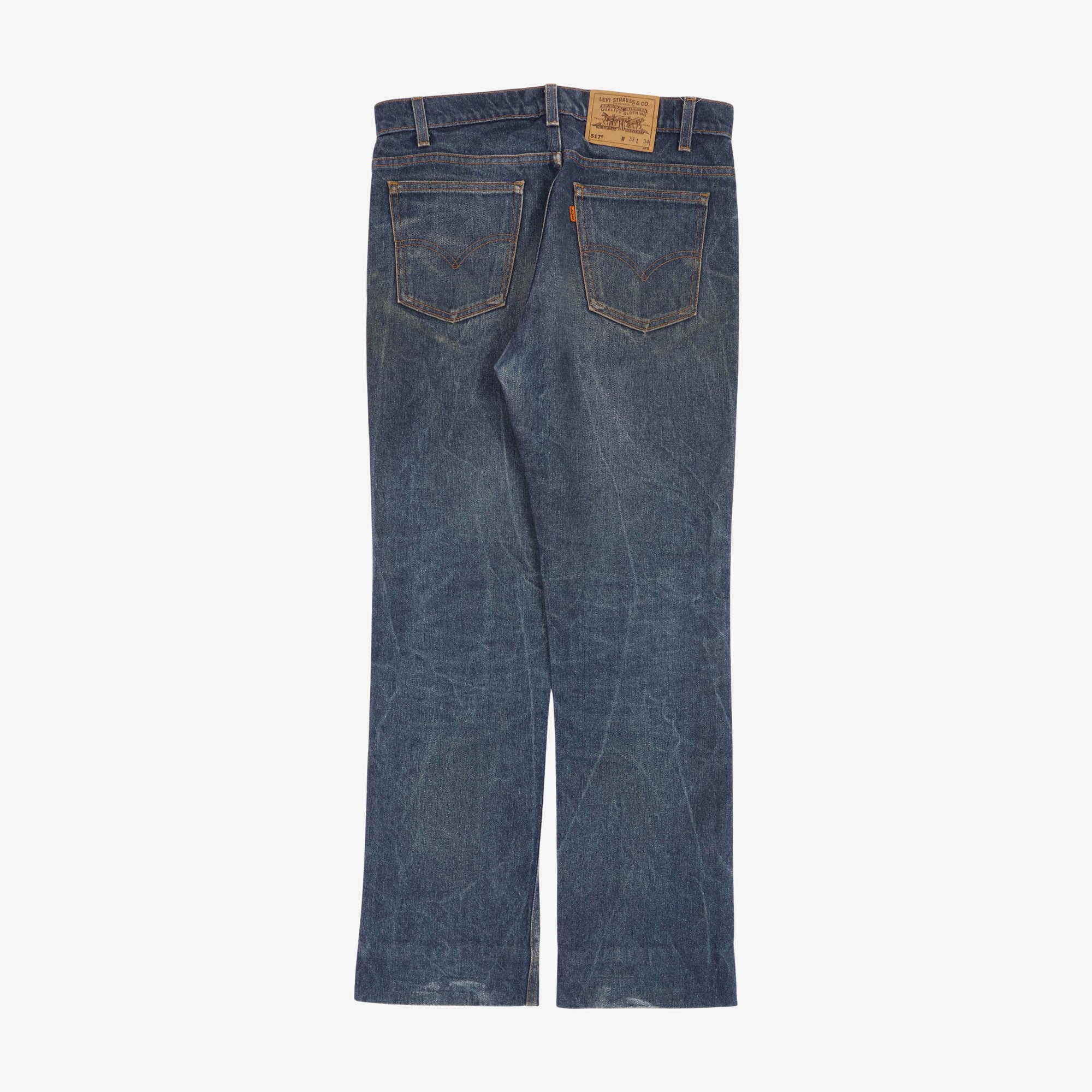 Vintage Orange Tab Lot 517 Denim (33W X 30.5L)