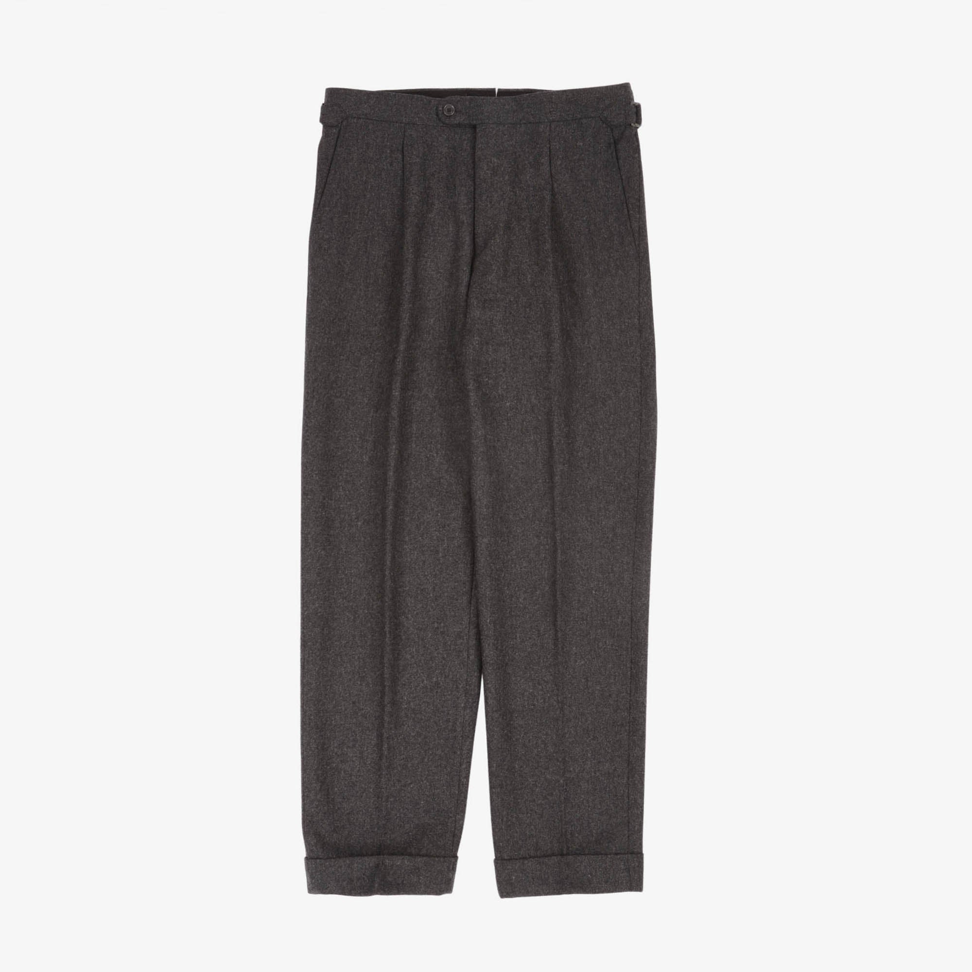 Mod 2 Flannel Pleated Trousers (32W X 30L)
