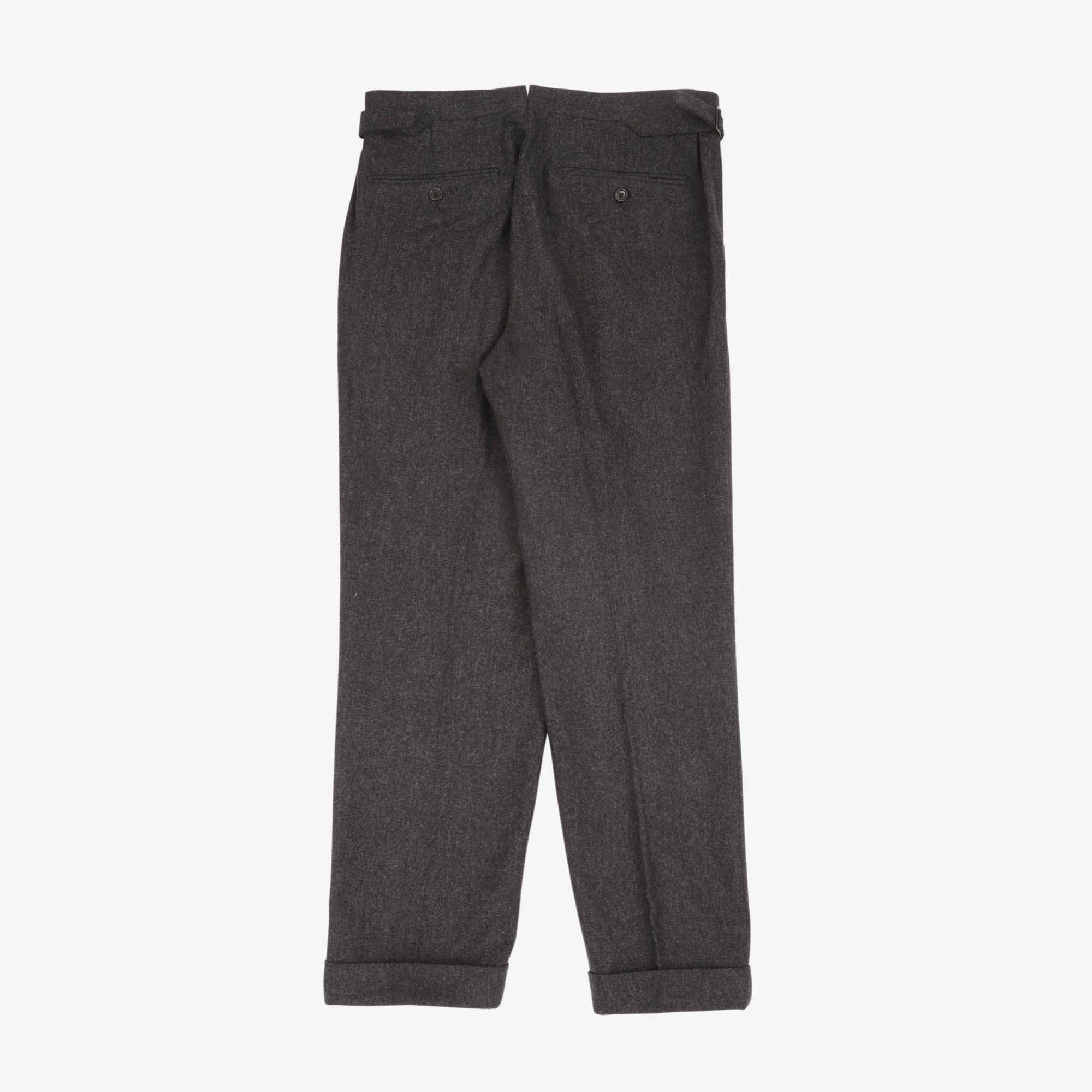 Mod 2 Flannel Pleated Trousers (32W X 30L)