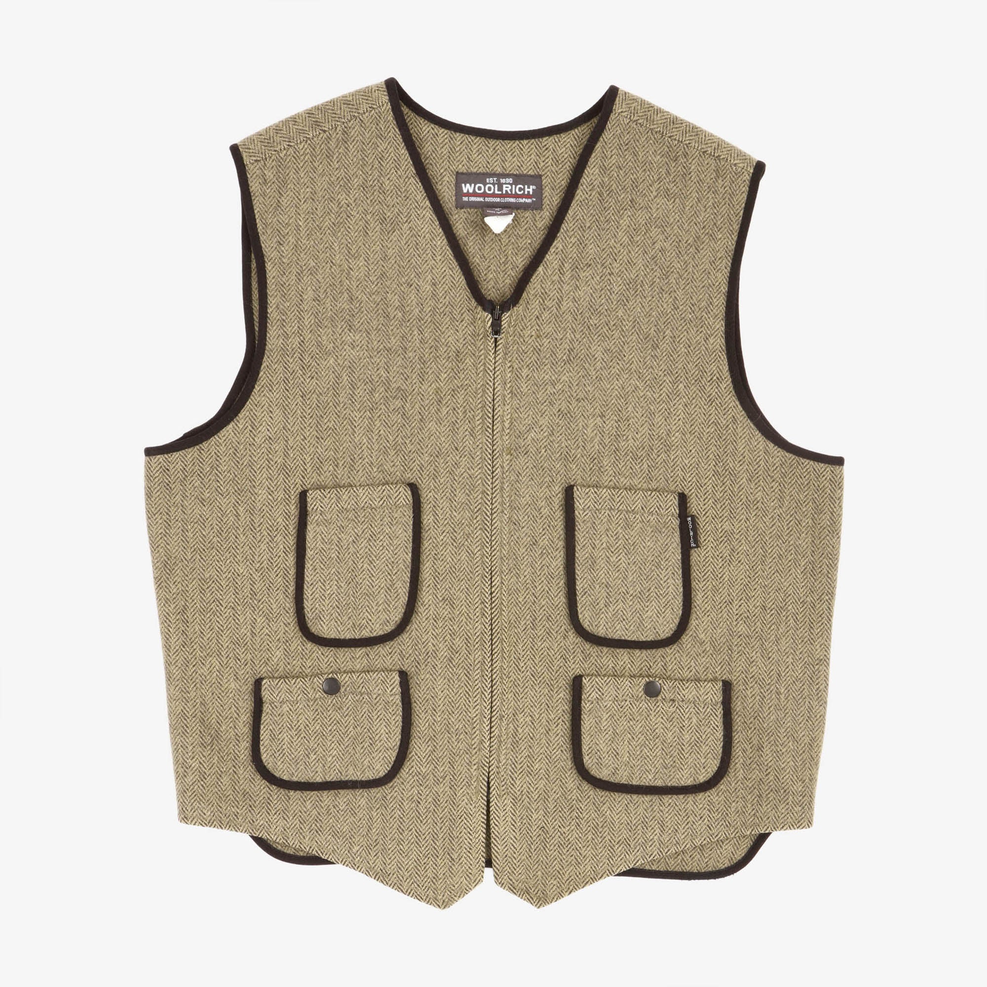 Herringbone Tweed Utility vest
