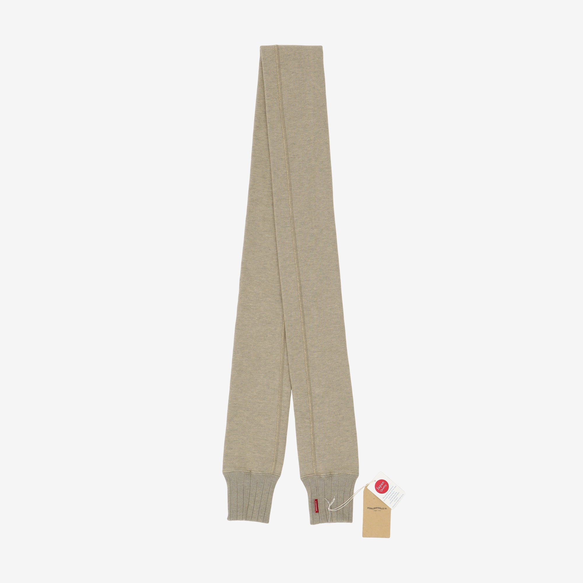 Suvin Gold Cotton Knit Muffler Scarf