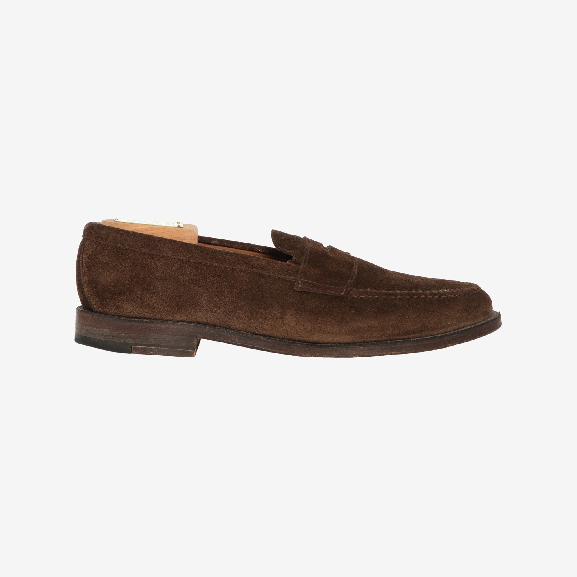 Unlined Suede Penny Loafer + Trees