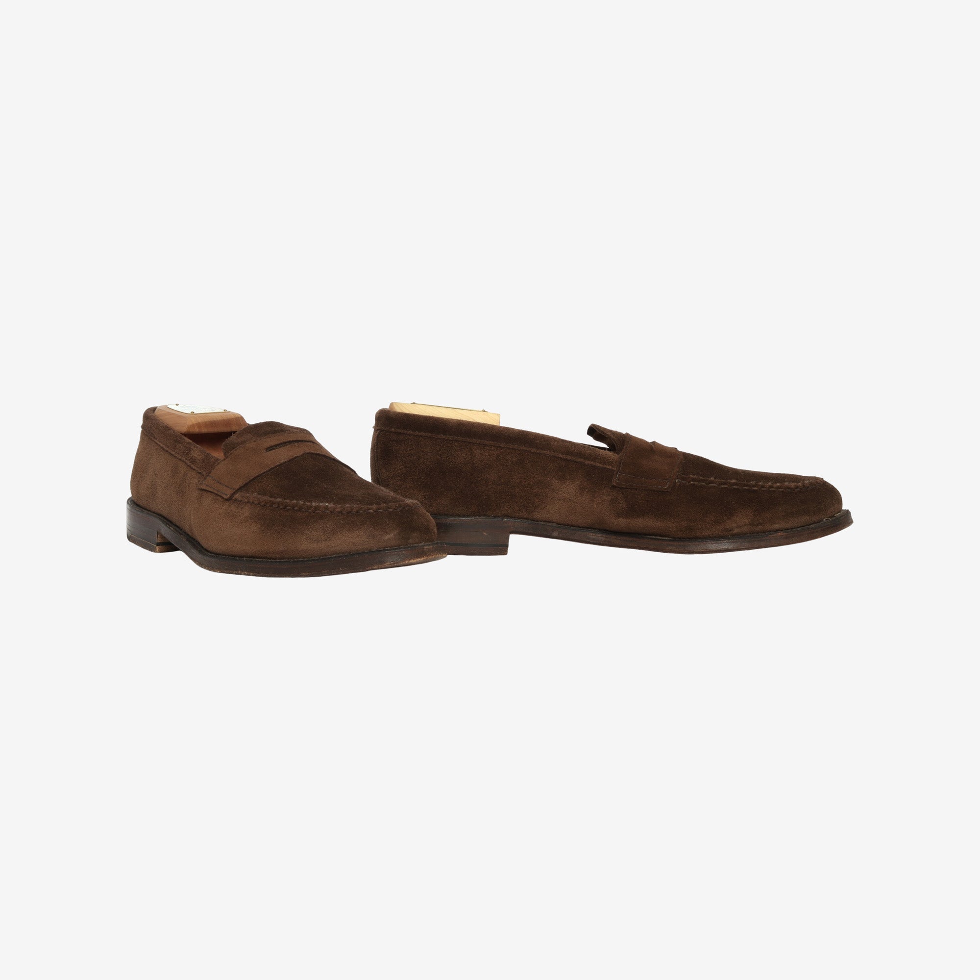 Unlined Suede Penny Loafer + Trees