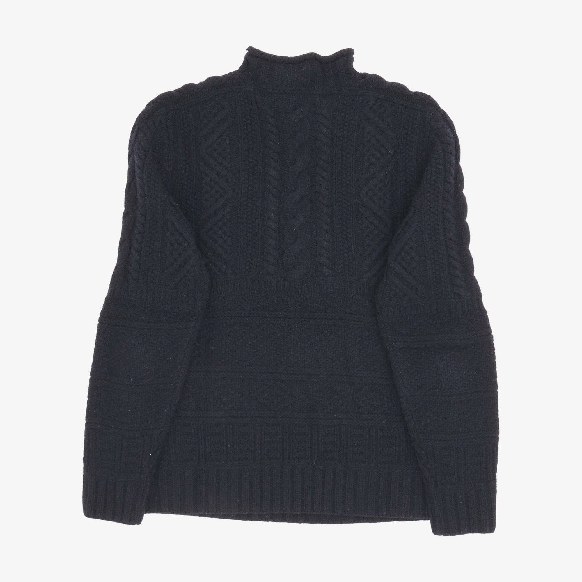 Purple Label Aran Cable Knit Sweater