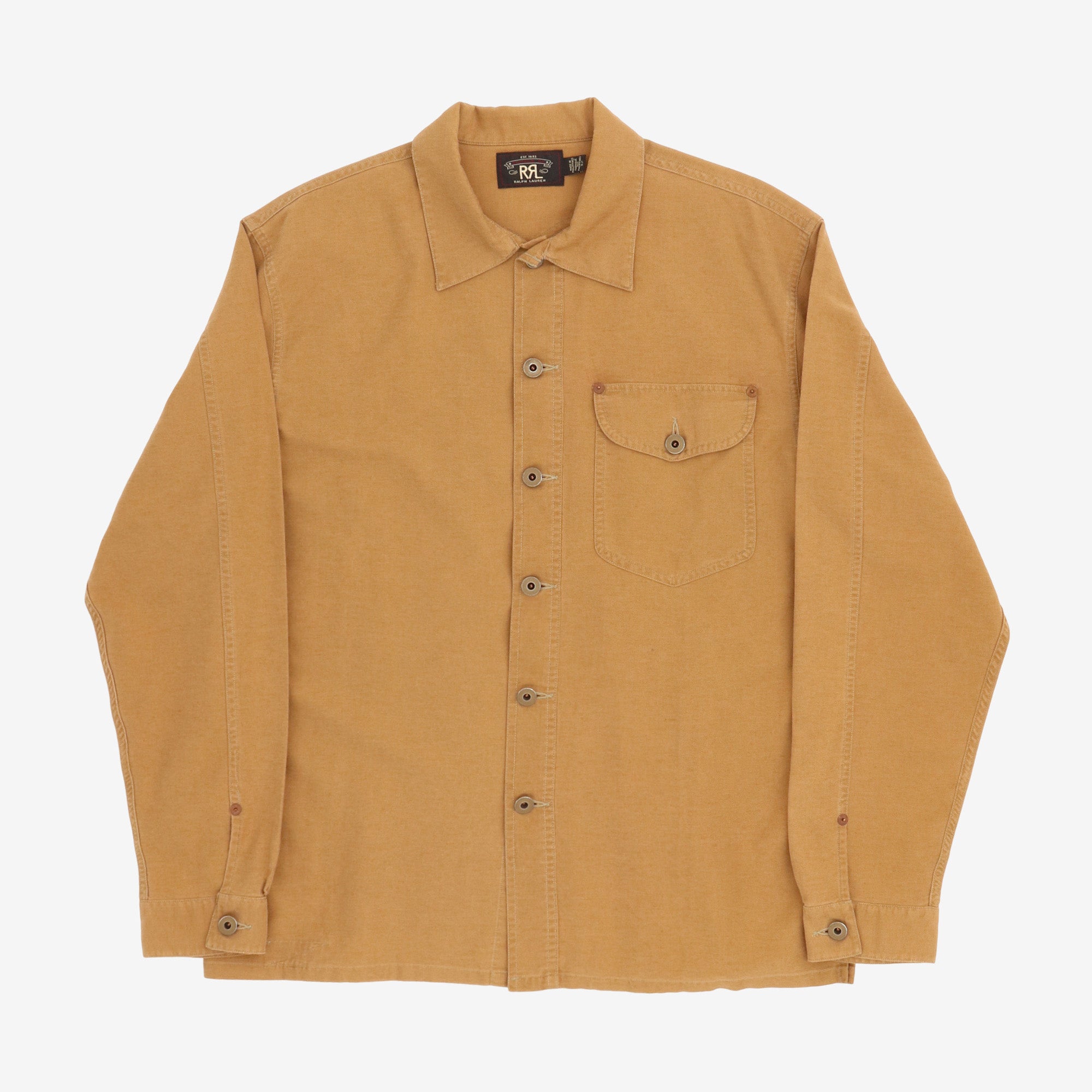 Linen Blend Utility Work Shirt