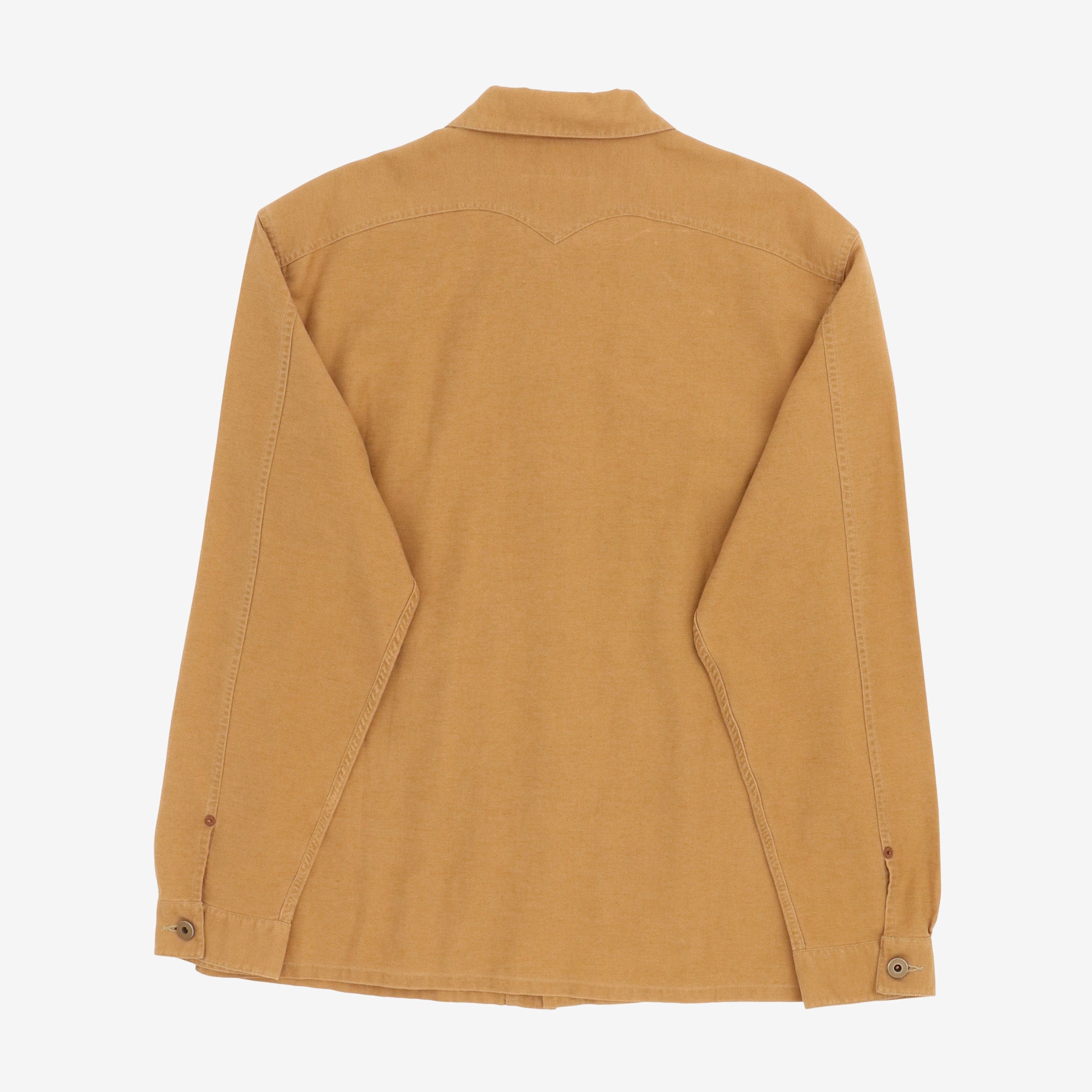 Linen Blend Utility Work Shirt