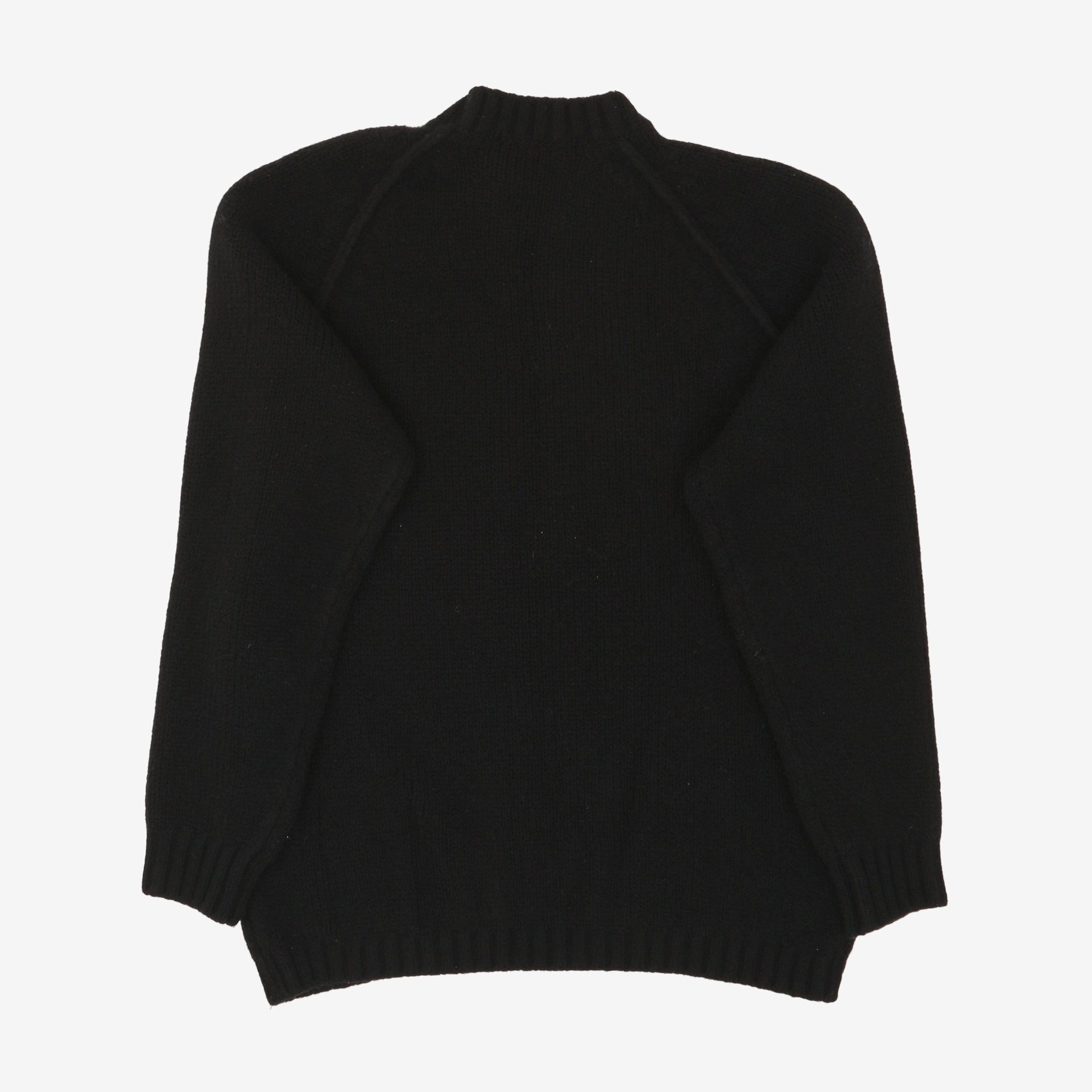 Brushed Stretch Wool Raglan Sweater