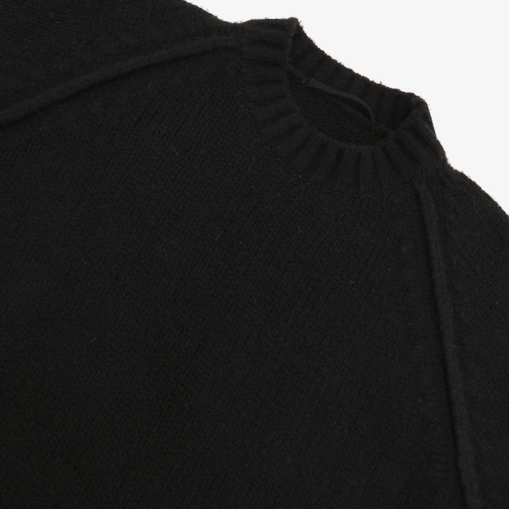 Brushed Stretch Wool Raglan Sweater