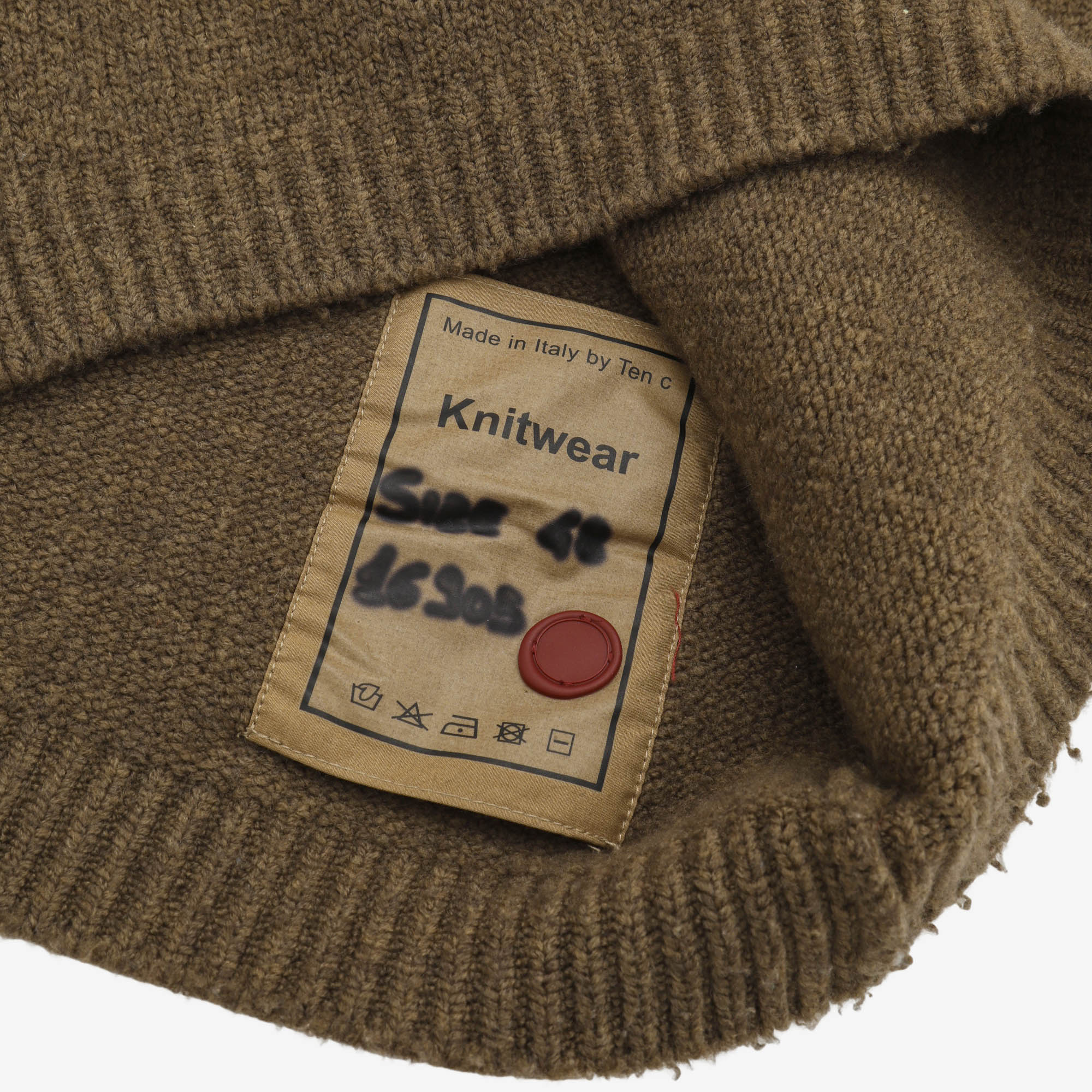 Garment Dyed Crewneck Stretch Wool Sweater