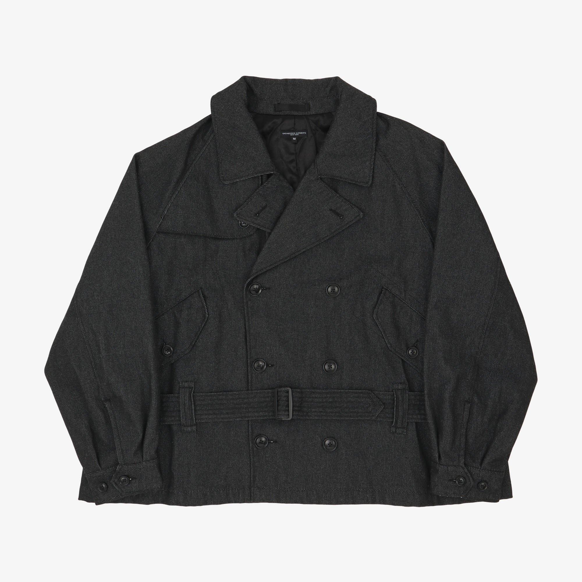 Denim Short Trench Jacket