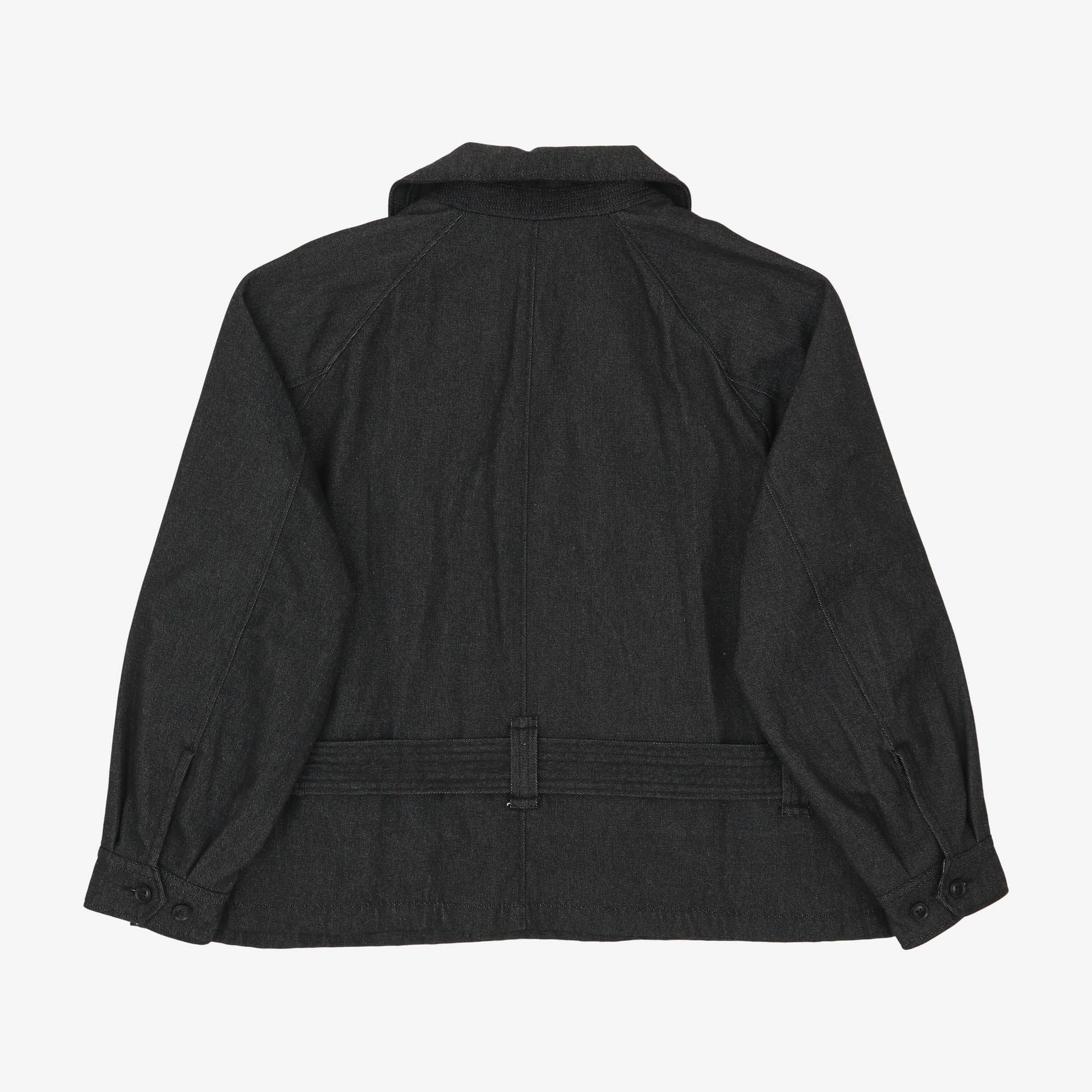 Denim Short Trench Jacket