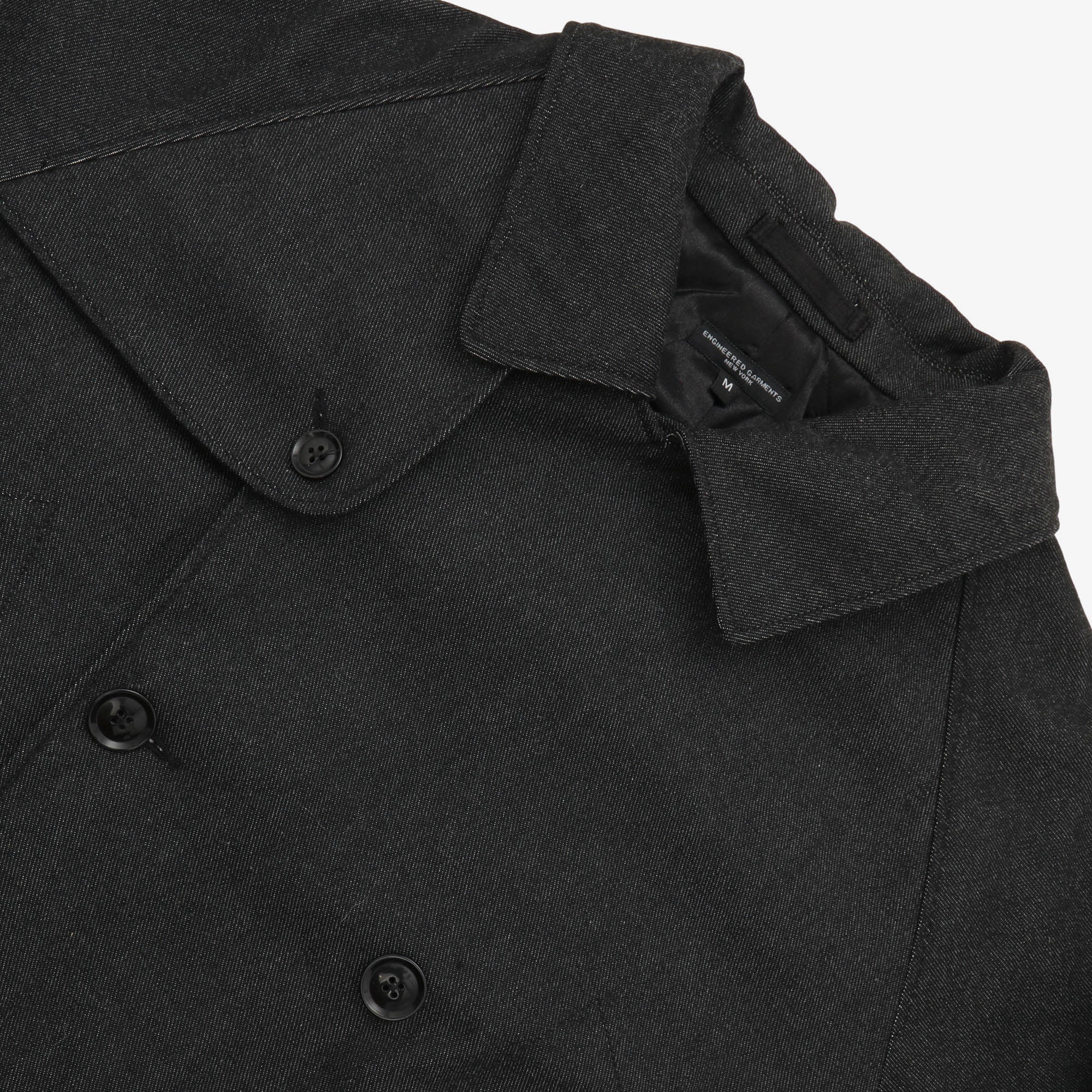 Denim Short Trench Jacket