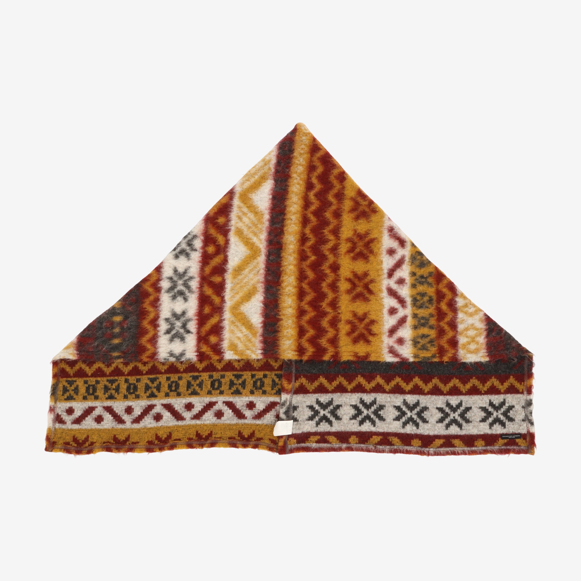 Fair Isle Mohair Button Shawl