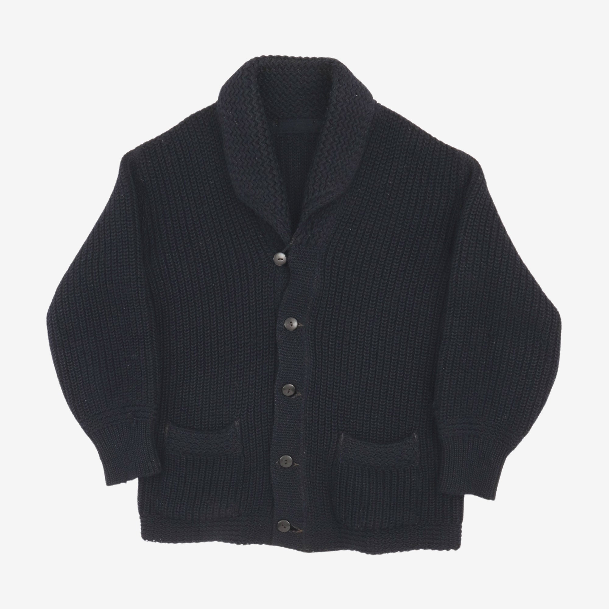 1940s Heavyweight Shawl Collar Cardigan