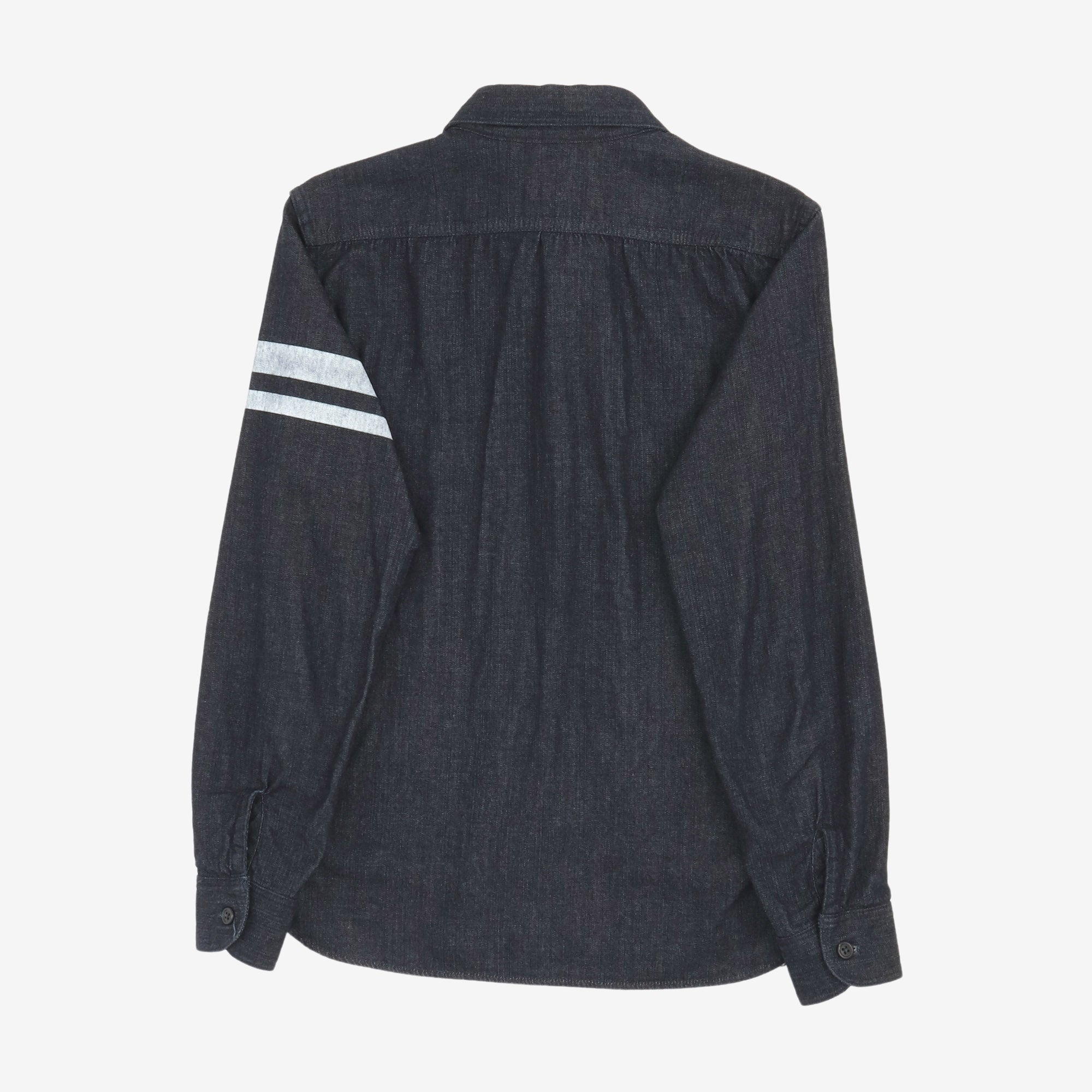 Multi Pocket Denim Patch Work Shirt