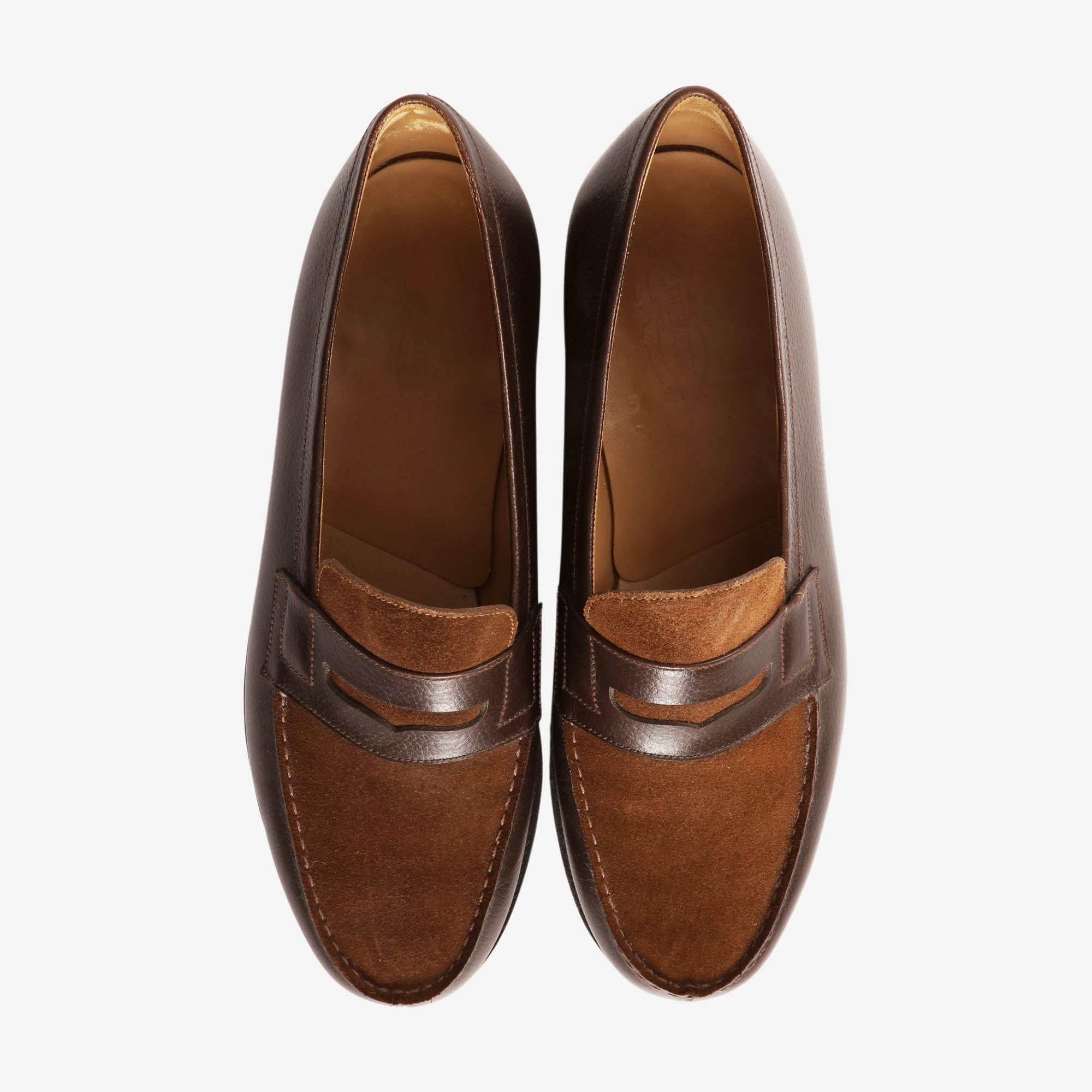 Leather Suede Penny Loafers + Trees