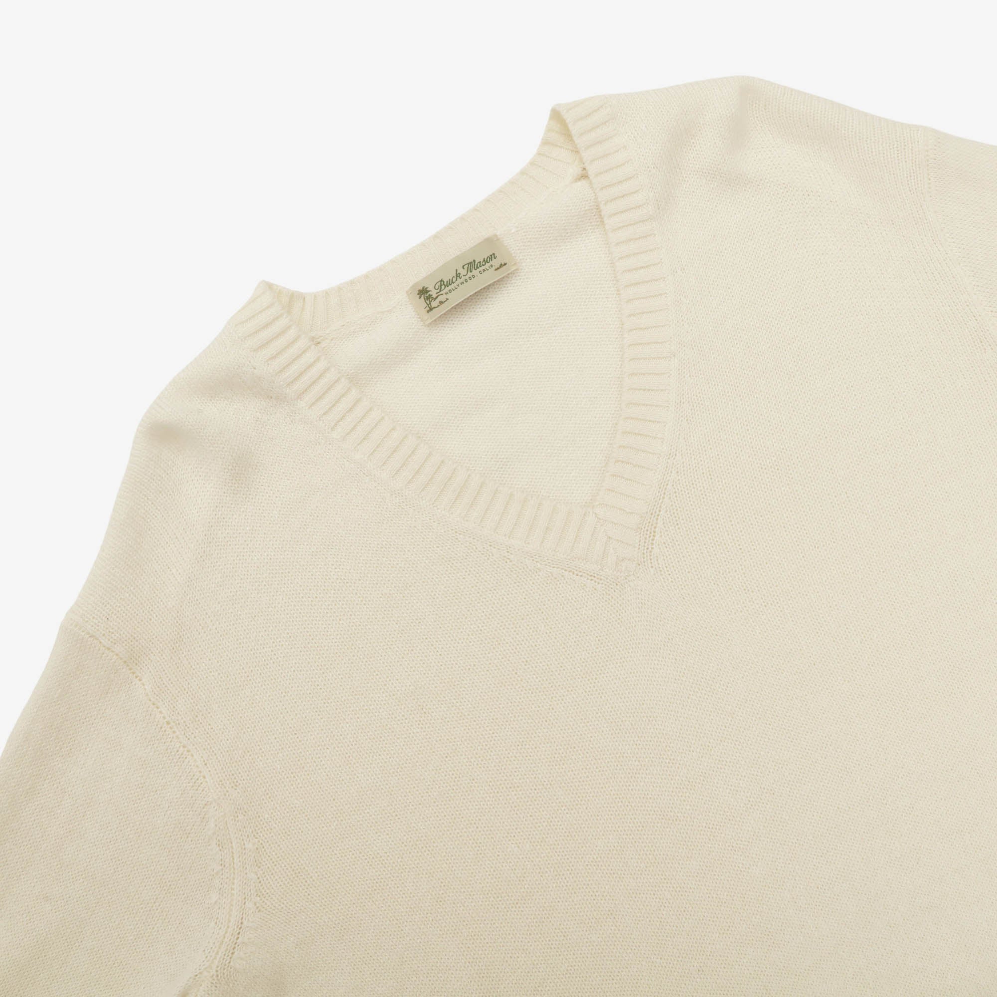 Biella Linen Wool V Neck