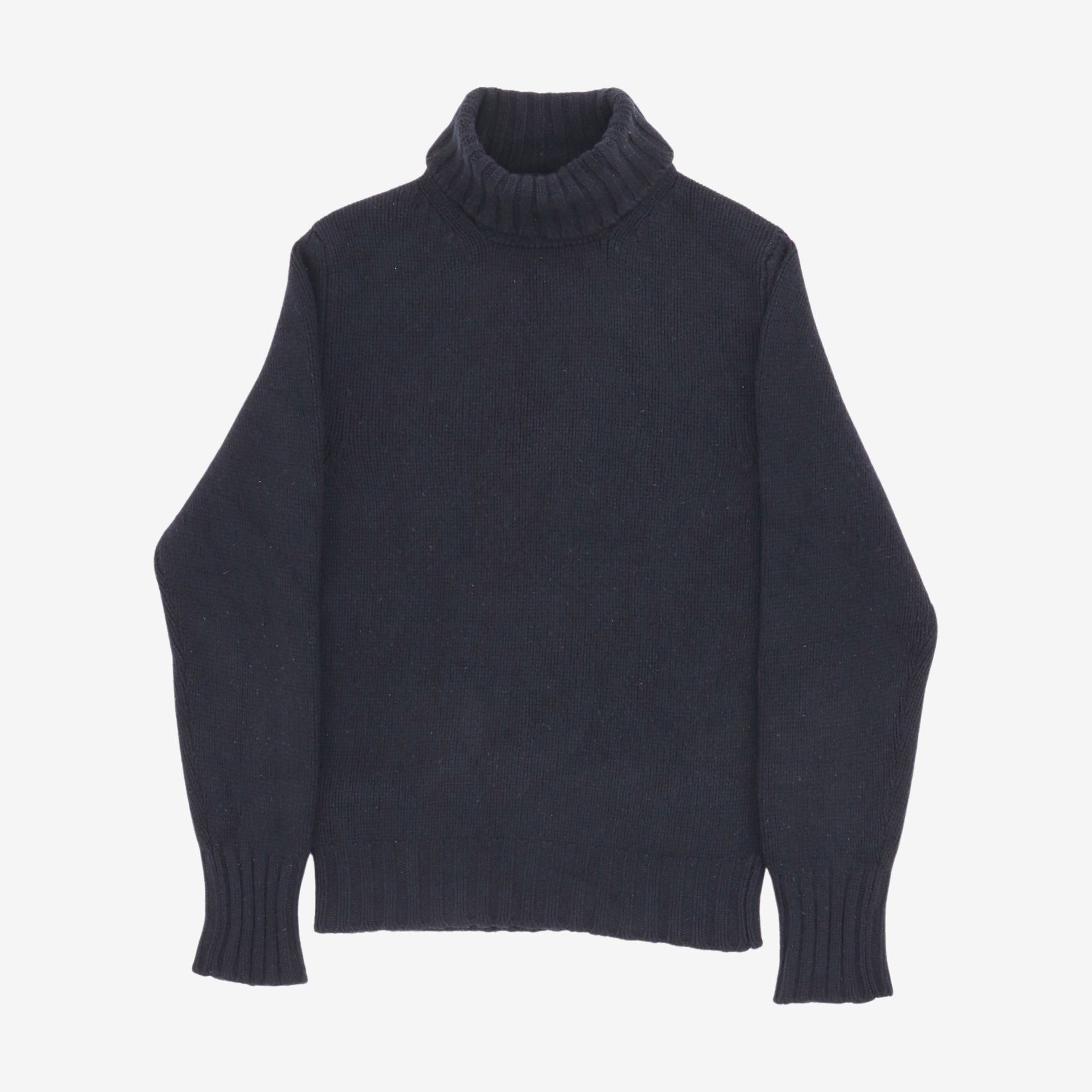 Wool Cashmere Roll Neck Sweater