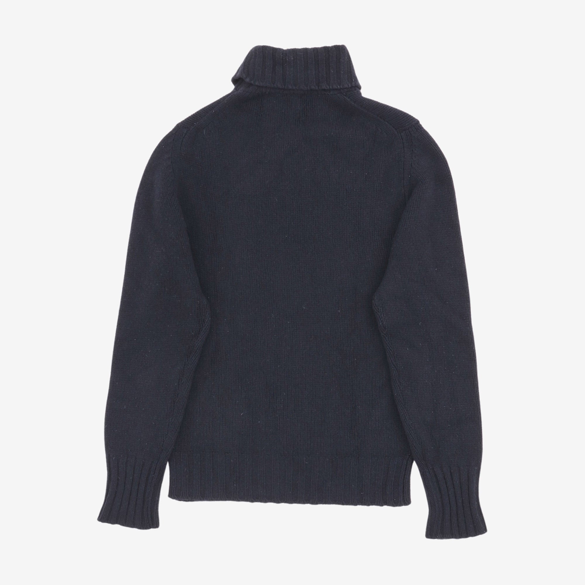 Wool Cashmere Roll Neck Sweater