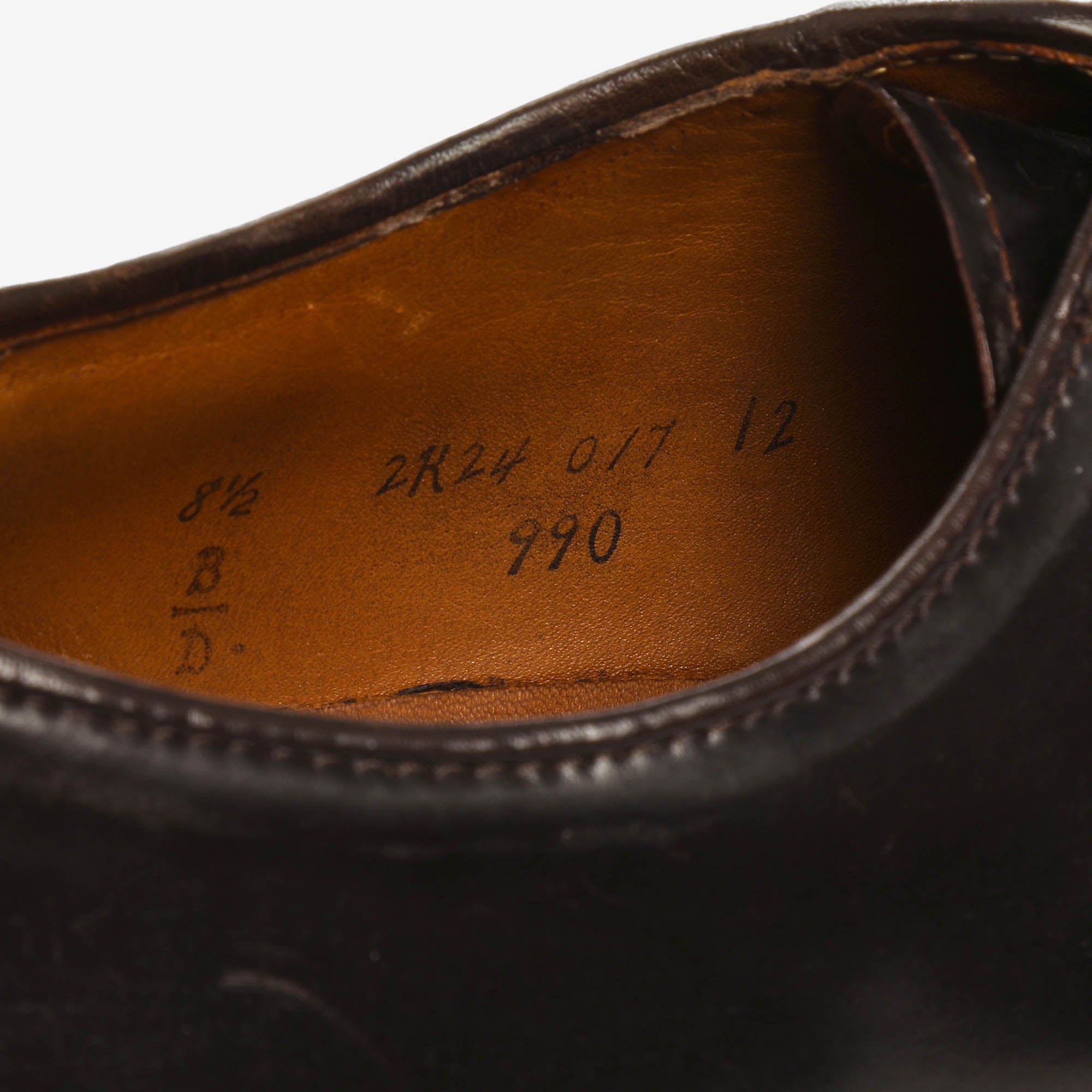 990 Cordovan Plain Toe Blucher