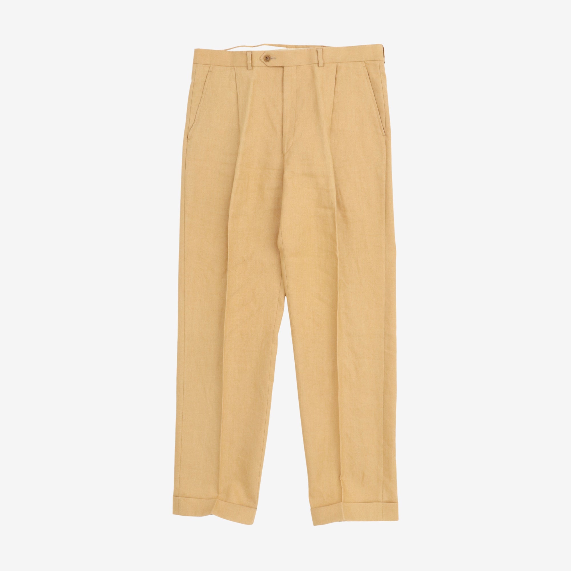 Pleated Linen Trousers (34W X 32L)