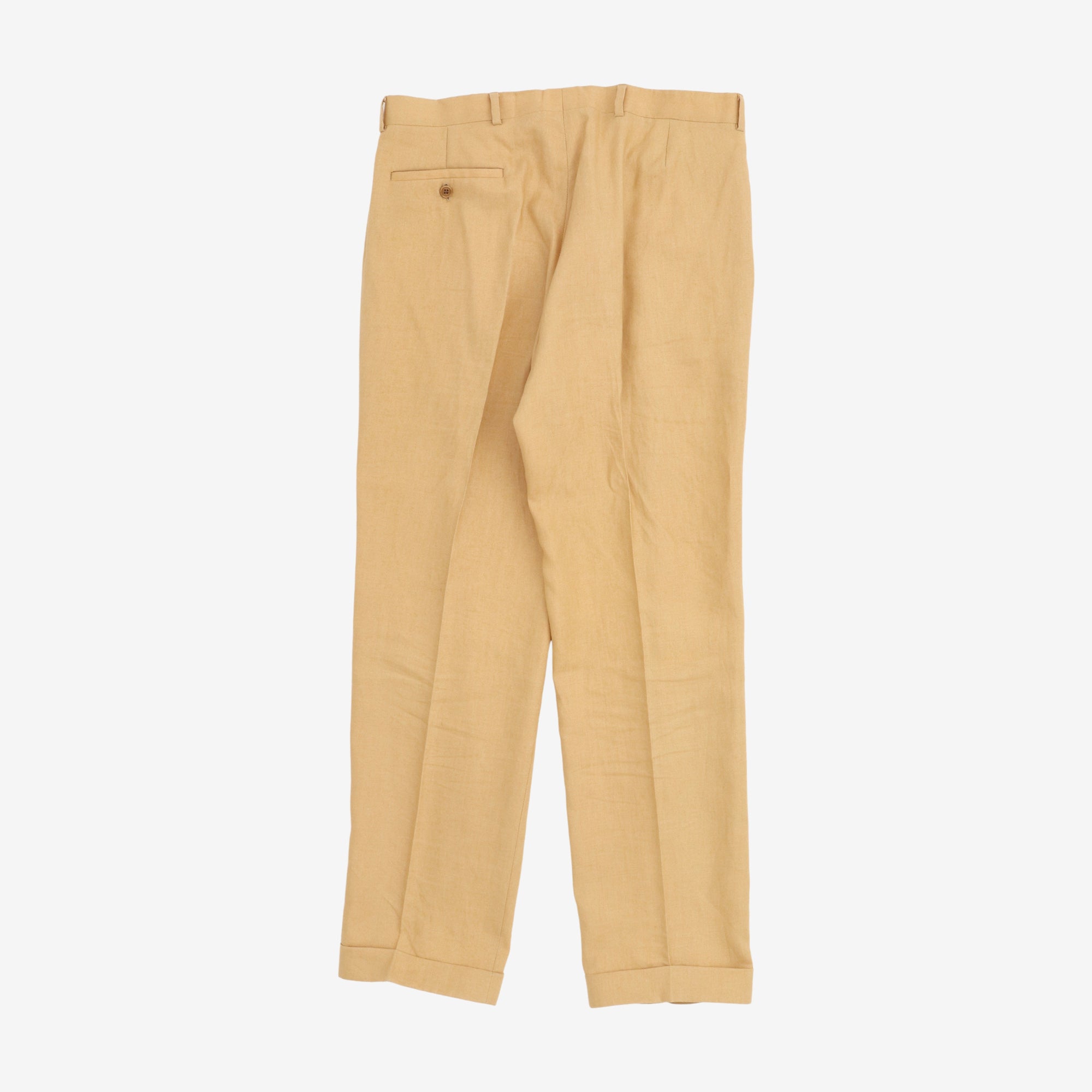 Pleated Linen Trousers (34W X 32L)