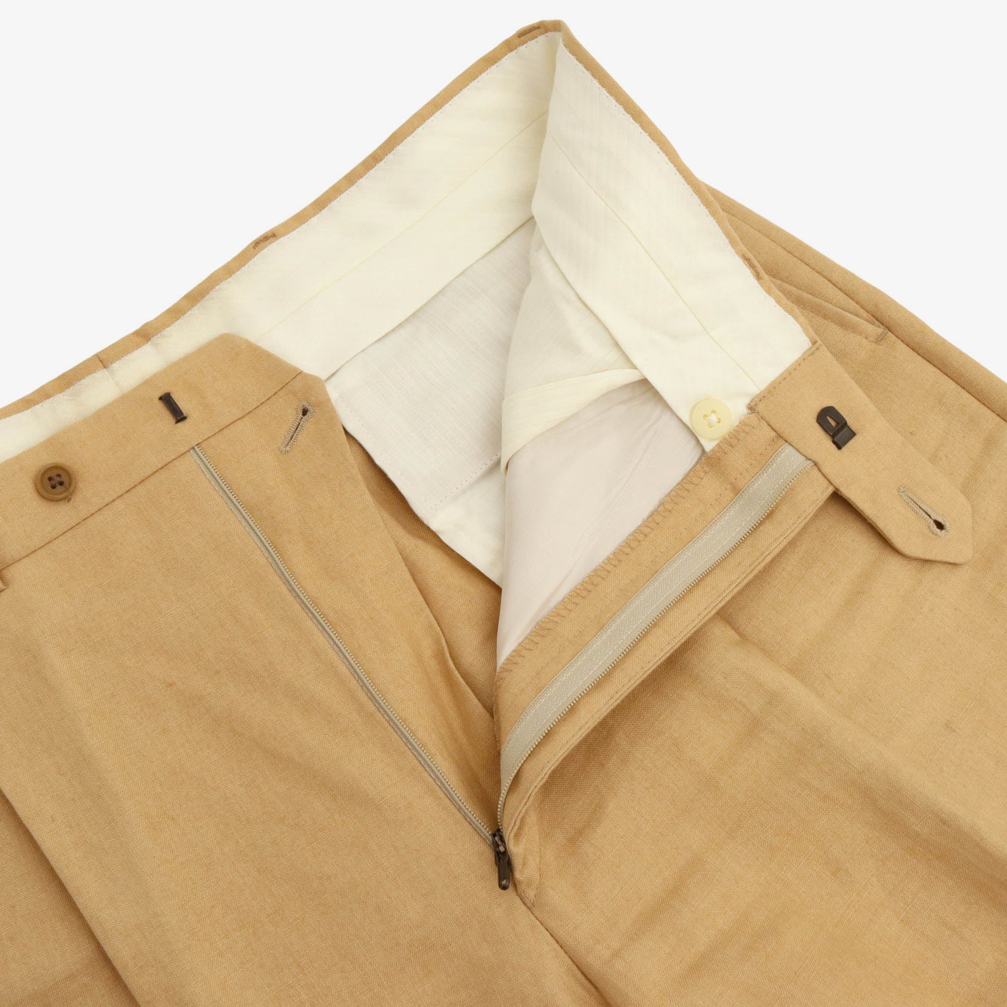 Pleated Linen Trousers (34W X 32L)