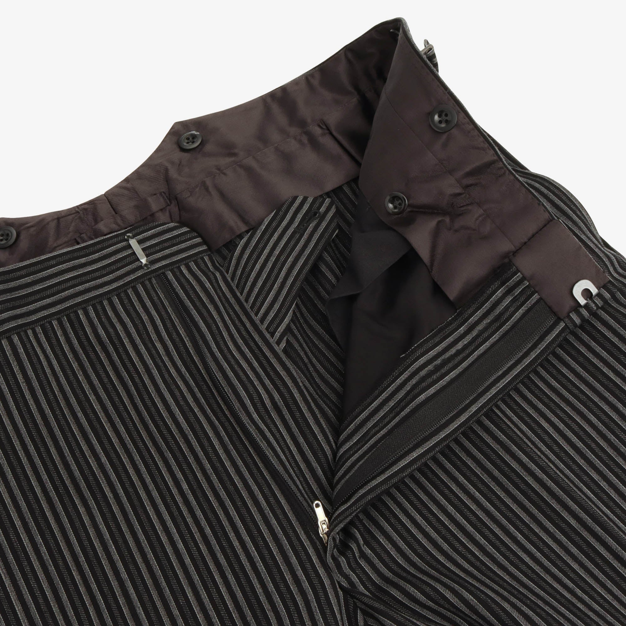 Flat Front Striped Morning Trousers (36W X 33L)