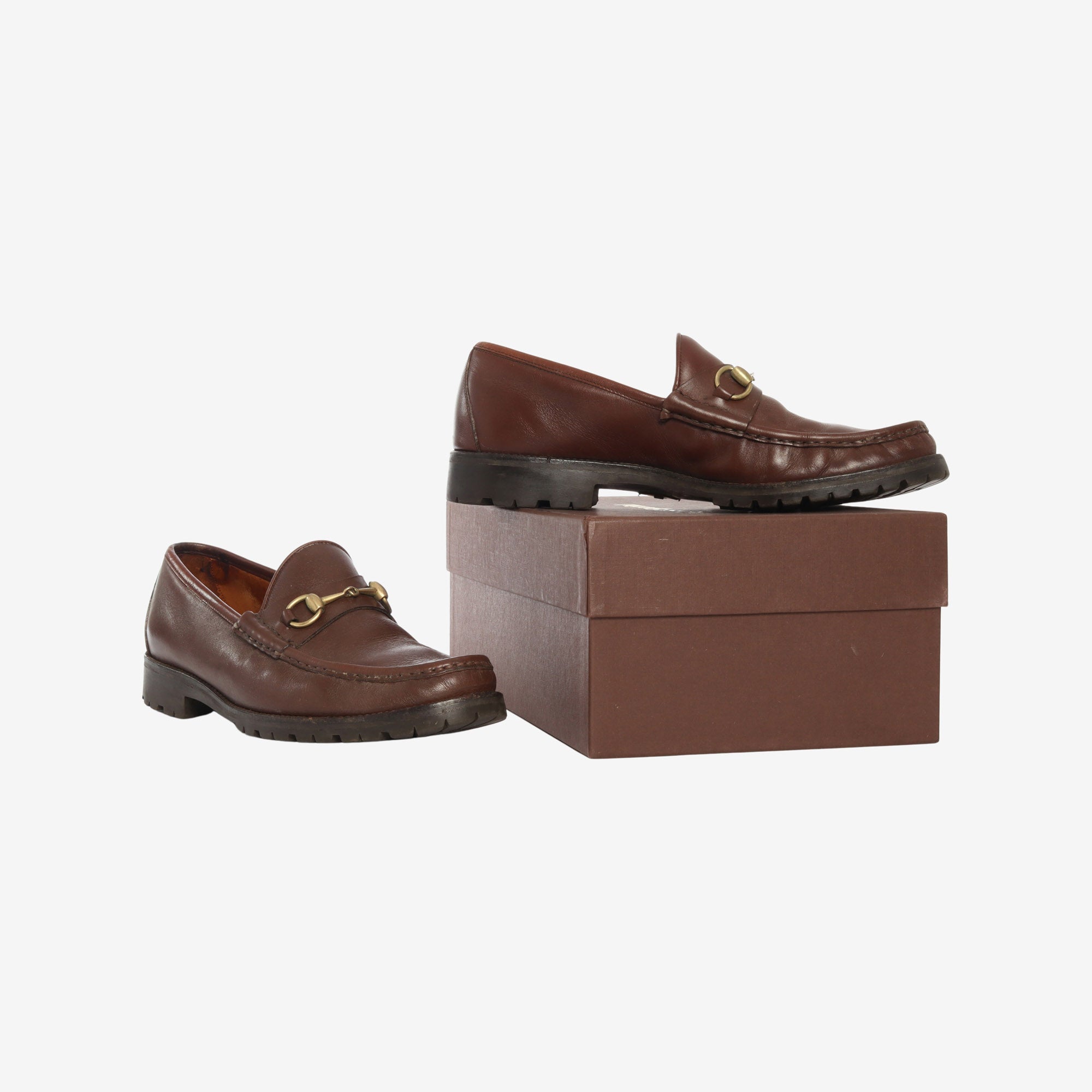 Leather Horsebit Loafers