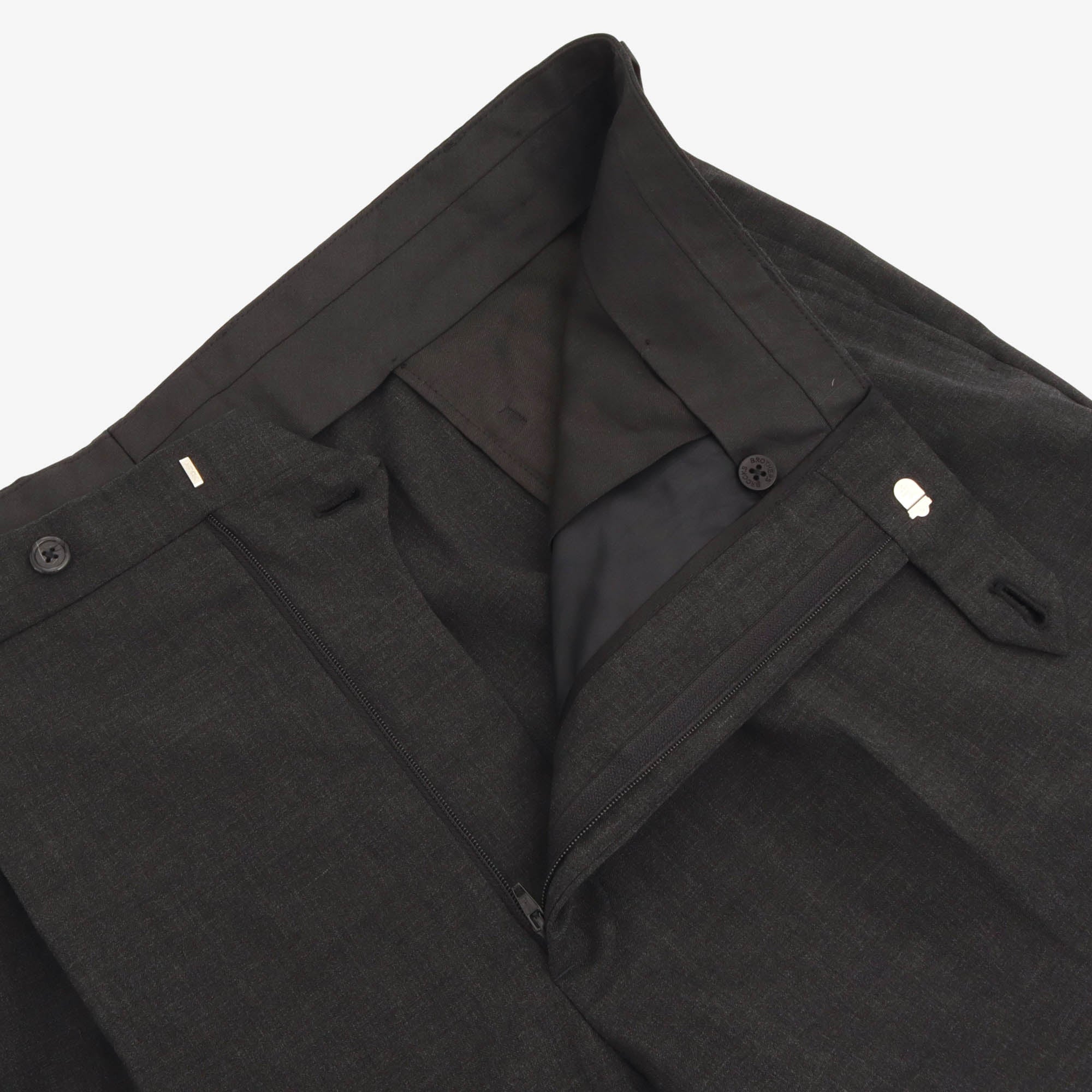 Wool Pleated Trousers (38W X 32L)