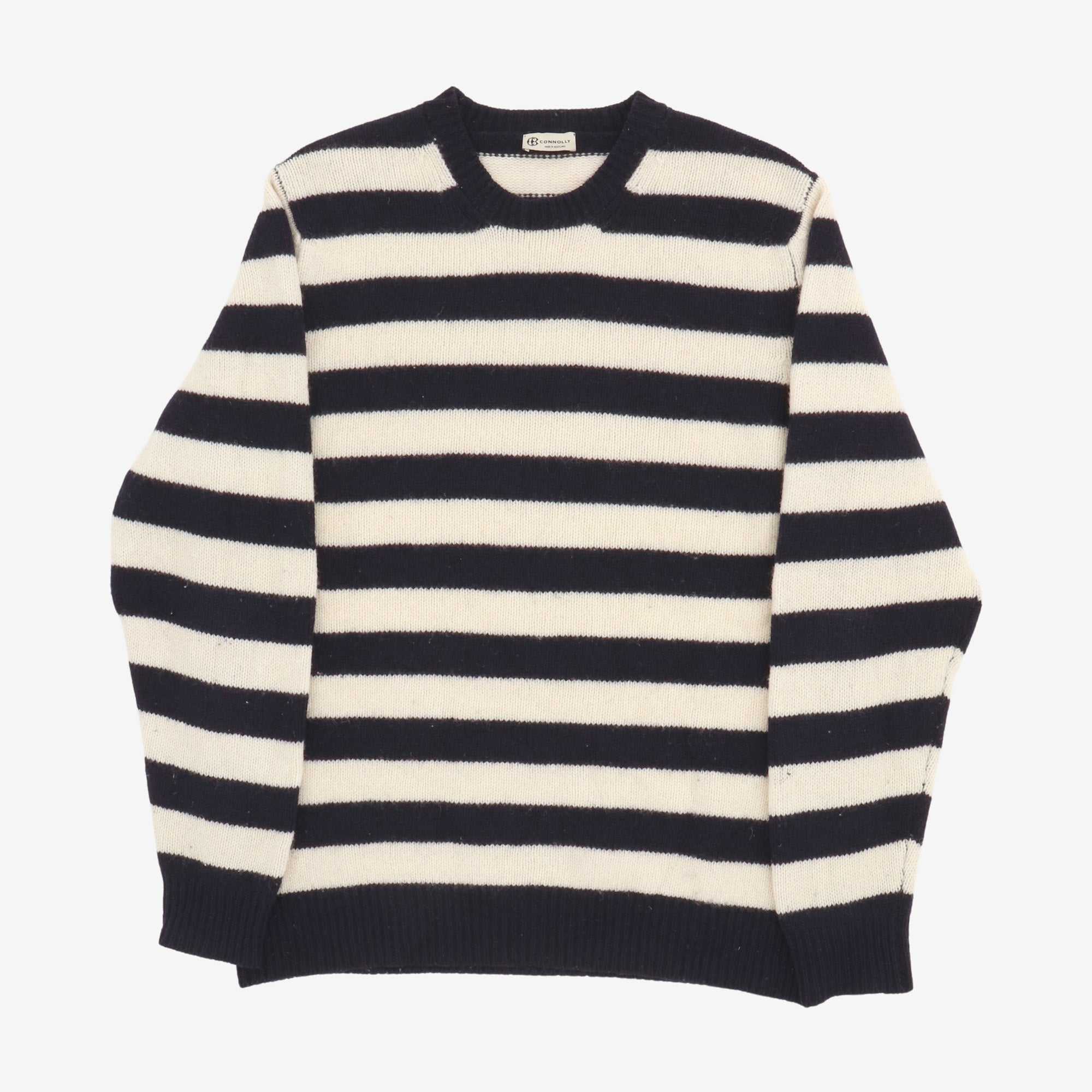 Striped Cashmere Shetland Sweater